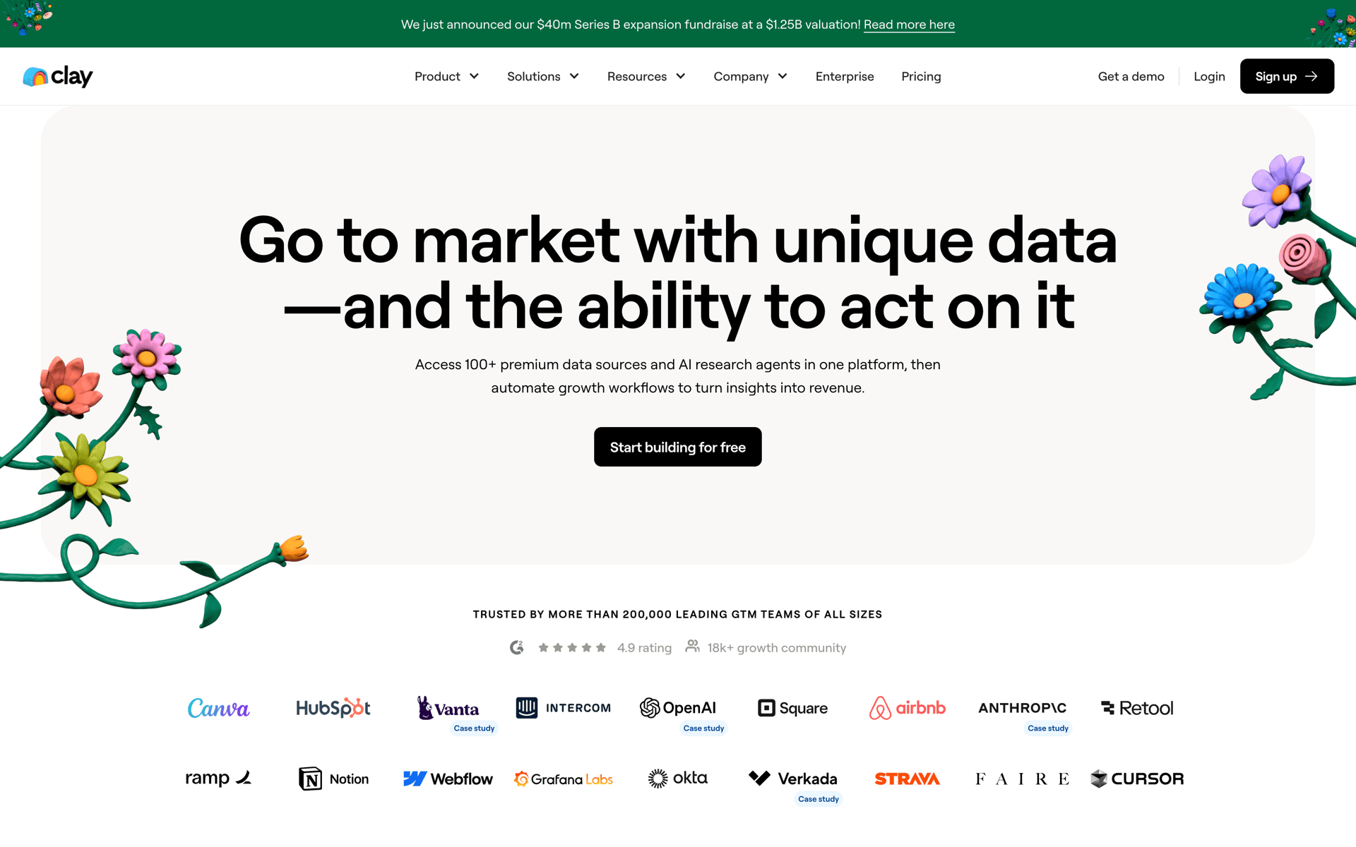 Clay Web Business interface screenshot 4