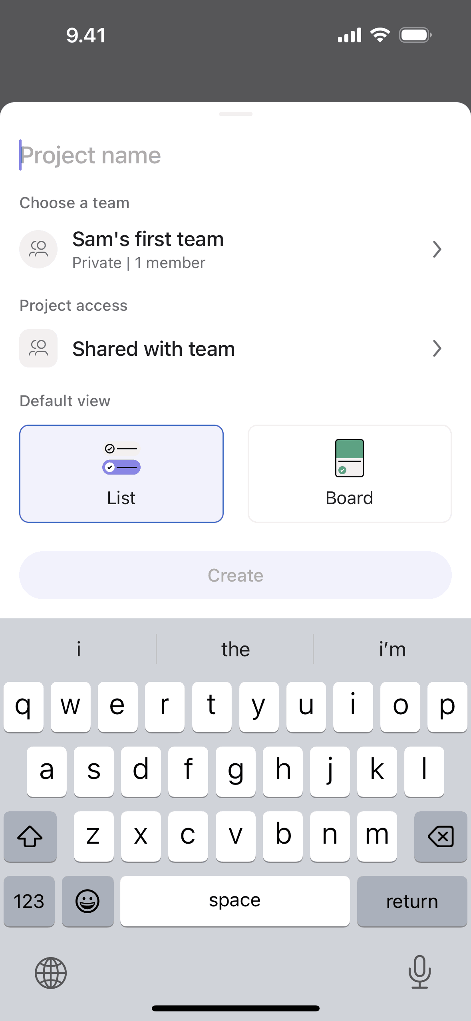 Asana iOS Business interface screenshot 8