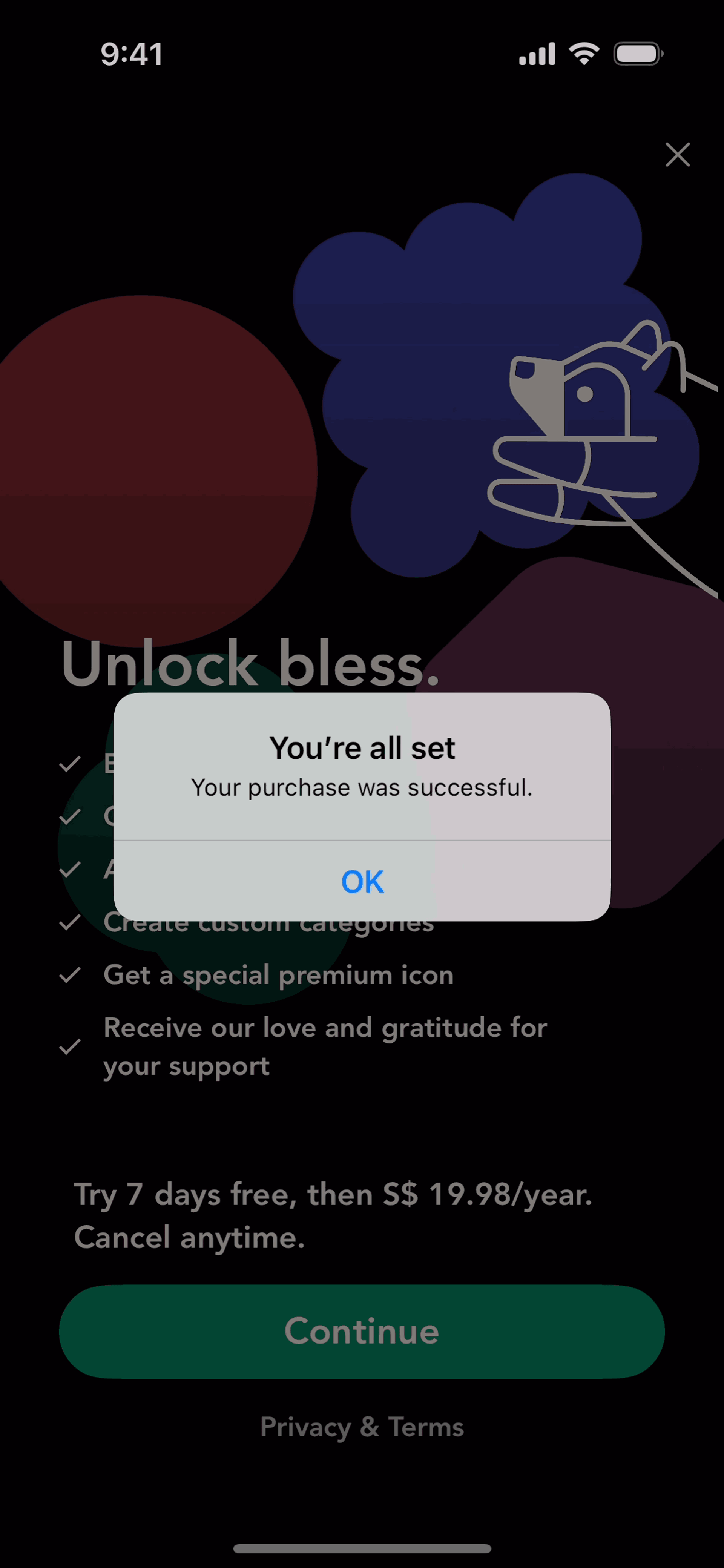bless. iOS Health & Fitness interface screenshot 7