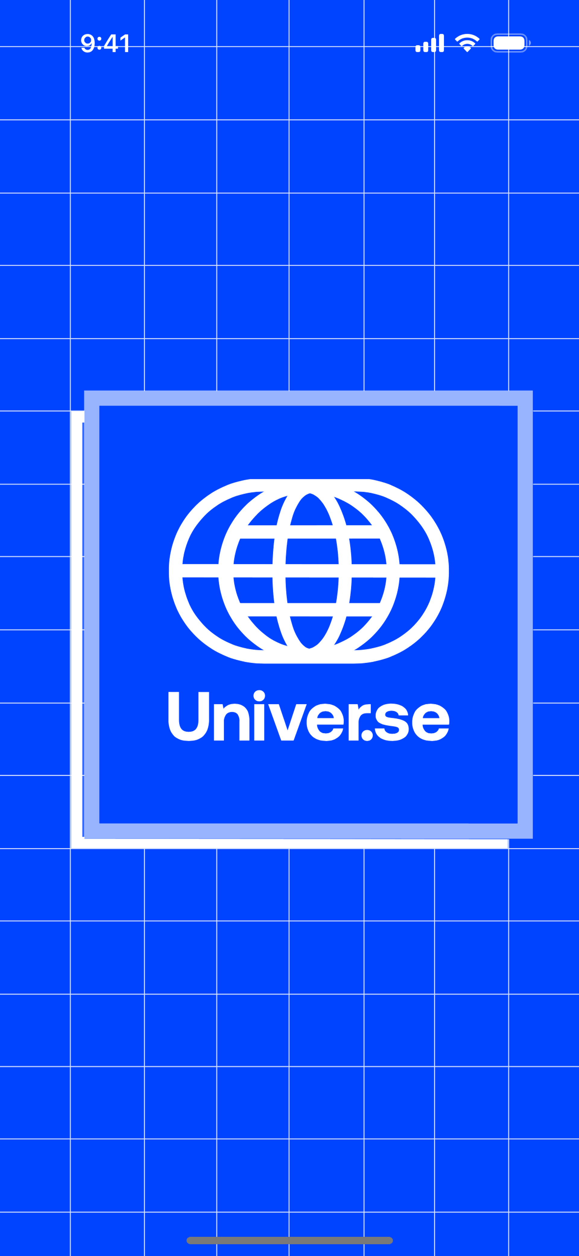 Universe iOS Productivity interface screenshot 1
