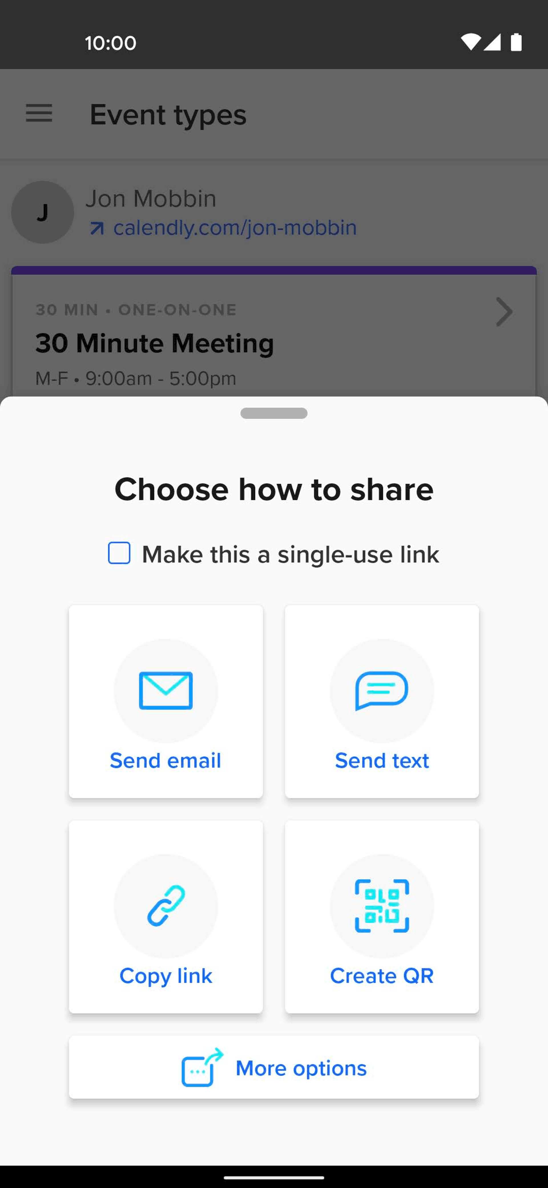 Calendly Android Business interface screenshot 10