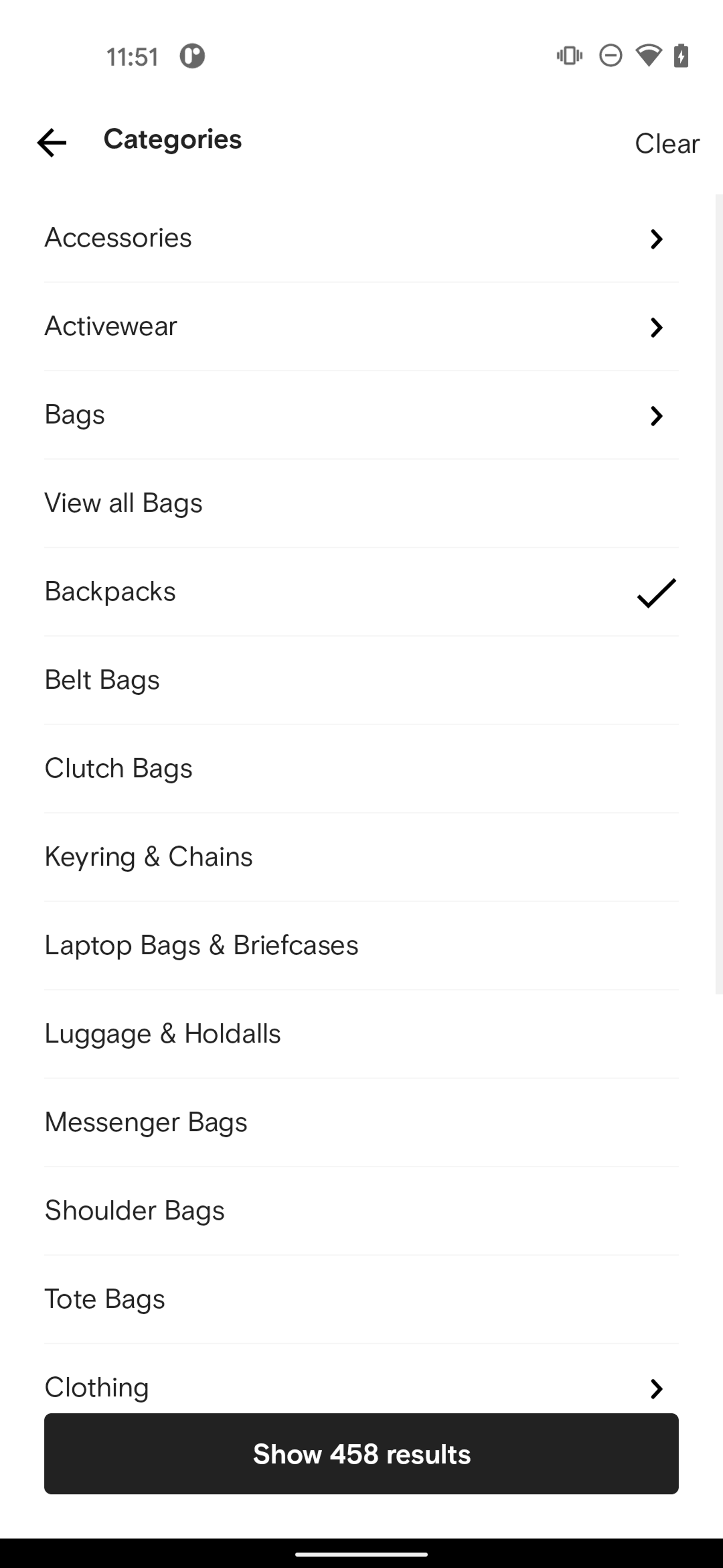 FARFETCH Android Shopping interface screenshot 16