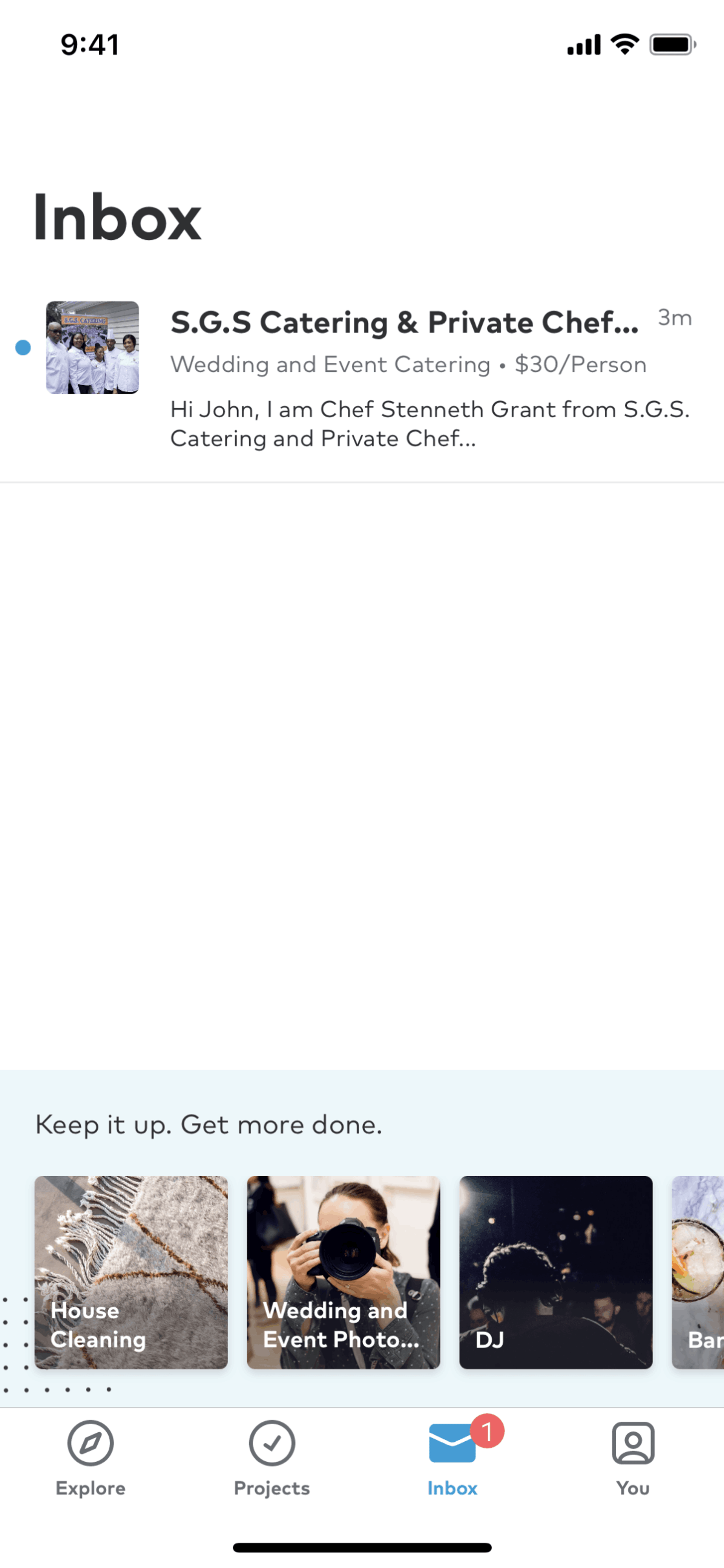Thumbtack iOS Lifestyle interface screenshot 3