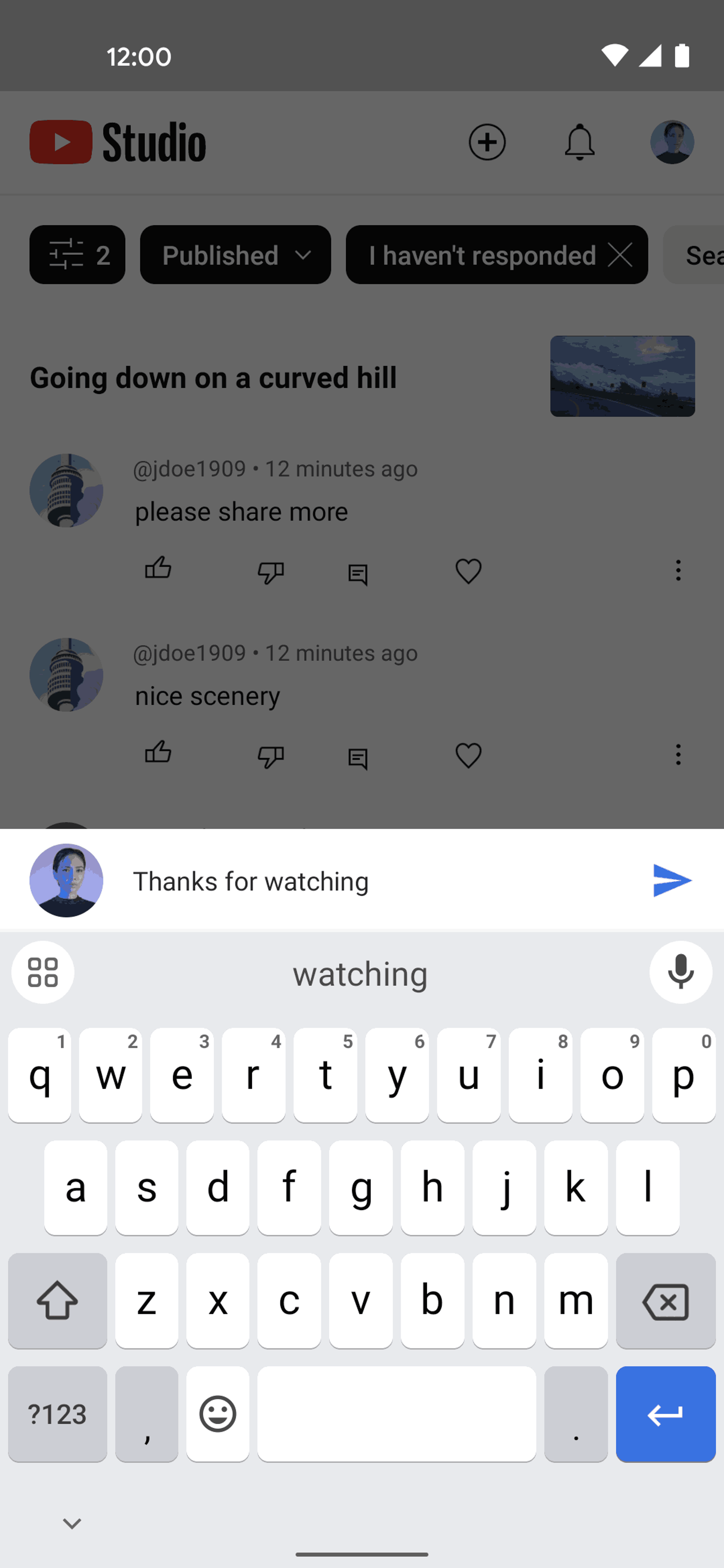 YouTube Studio Android Photo & Video interface screenshot 19