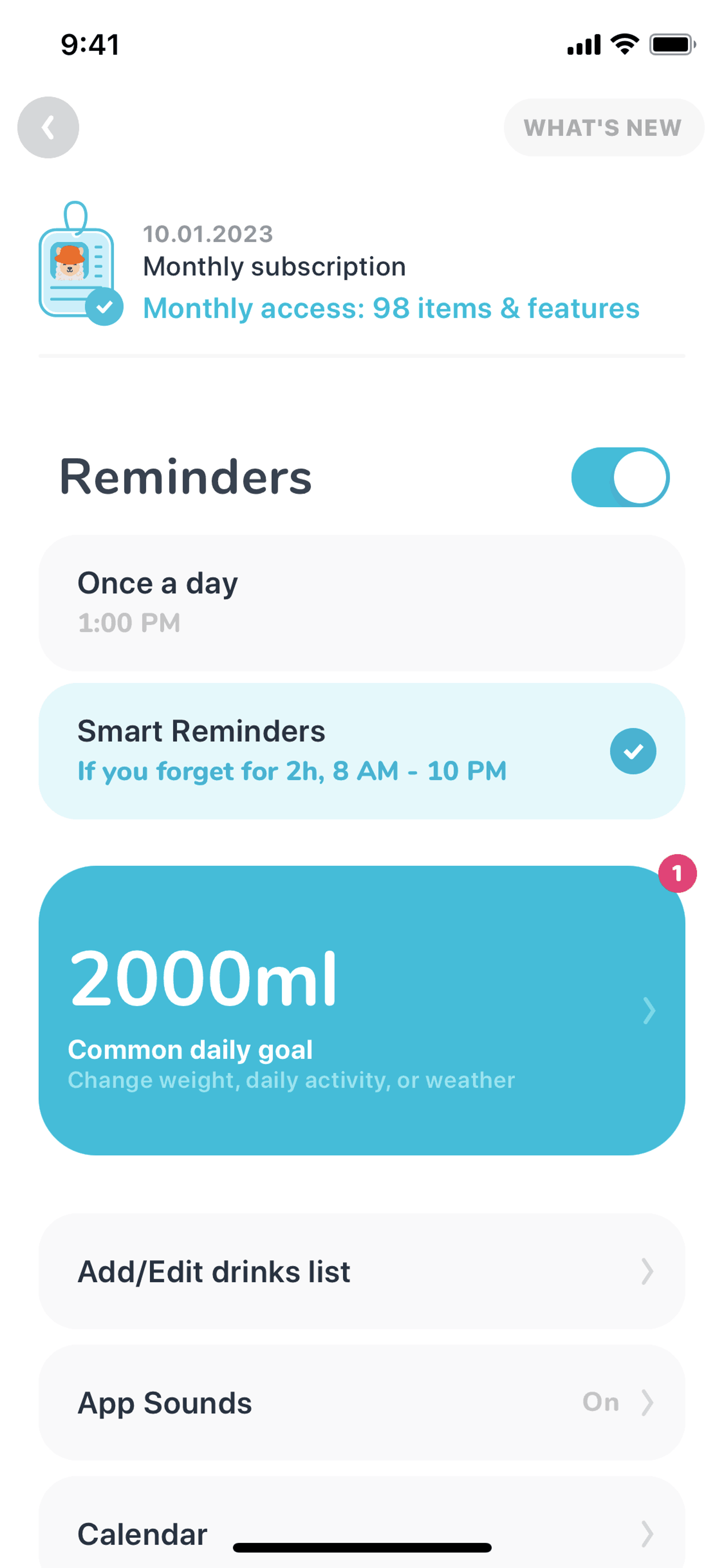 Waterllama iOS Health & Fitness interface screenshot 15