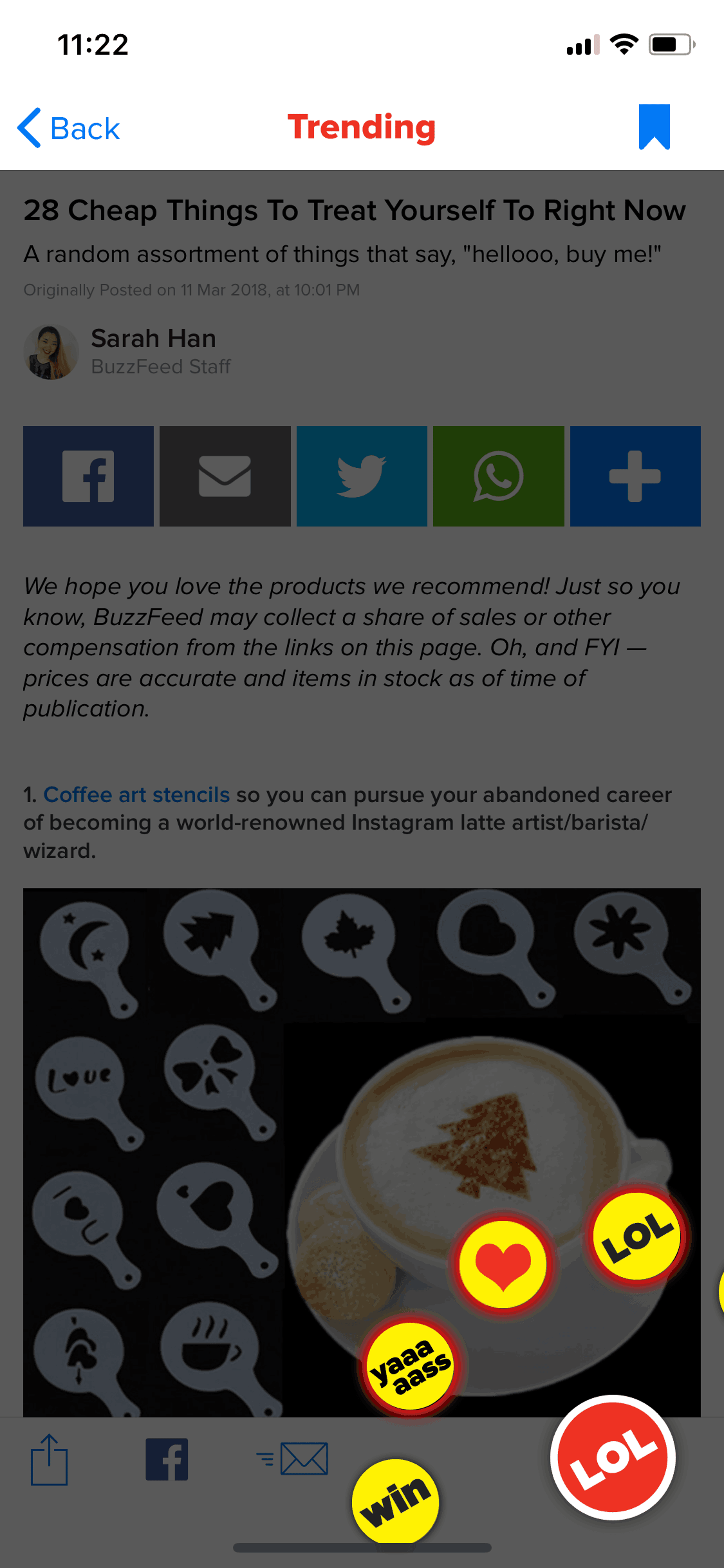 BuzzFeed iOS News interface screenshot 7