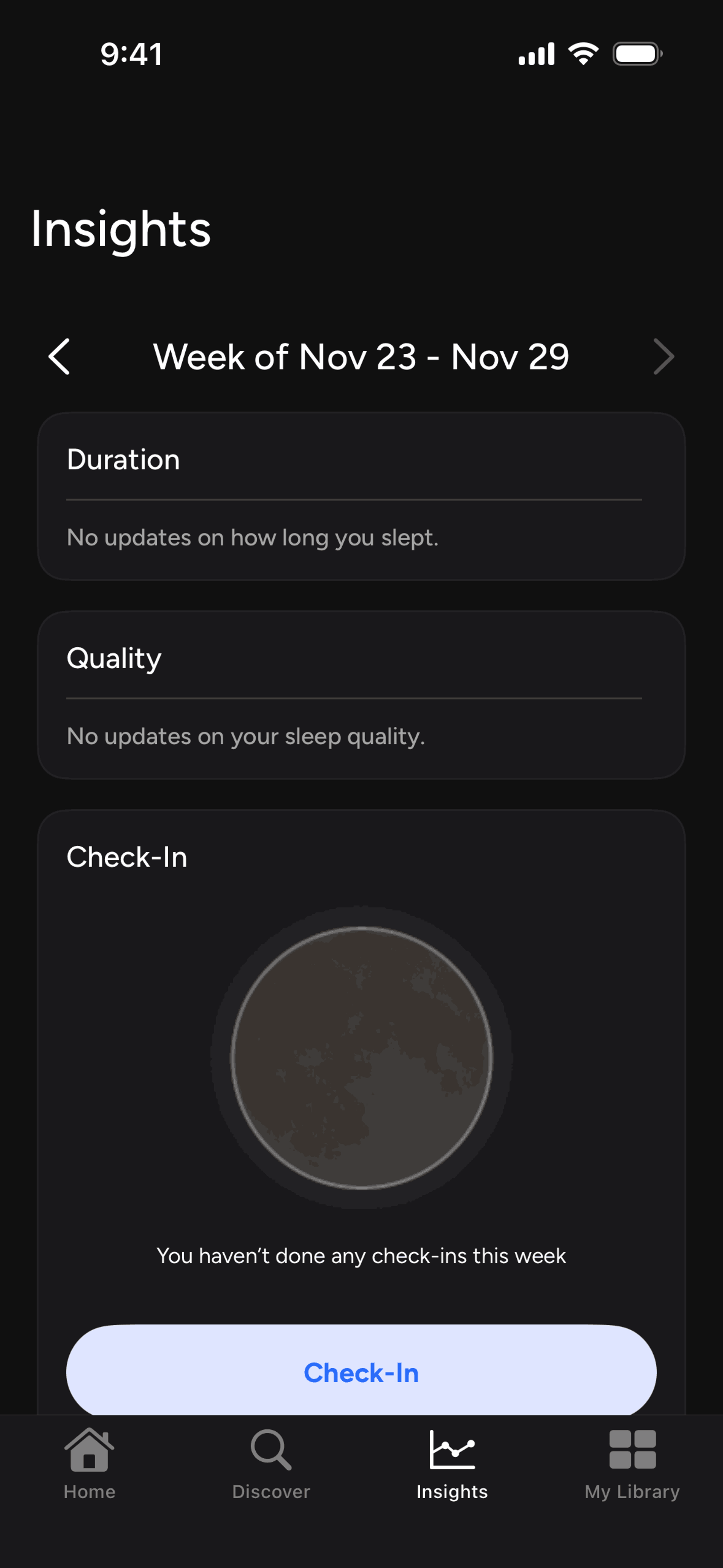 Calm Sleep iOS Health & Fitness interface screenshot 2