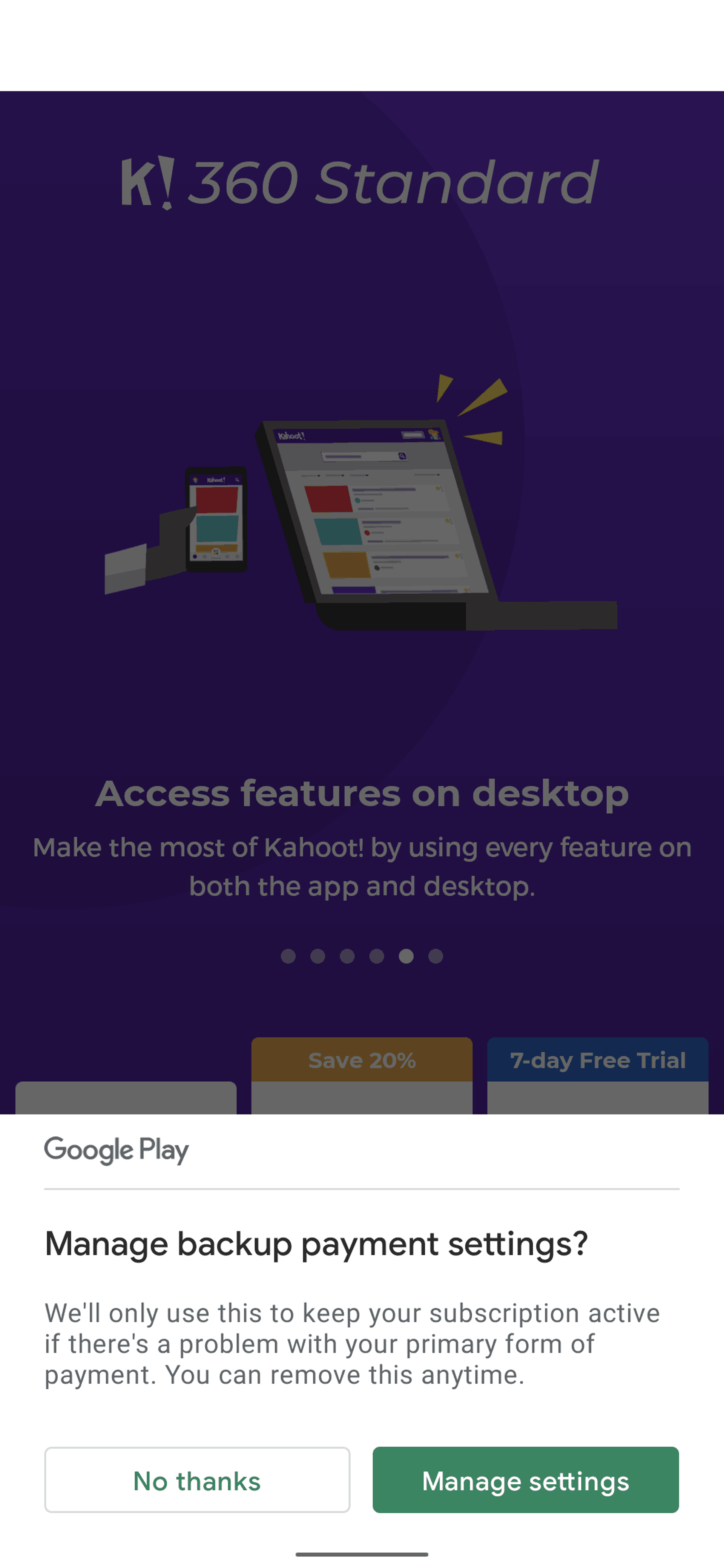 Kahoot! Android Education interface screenshot 23