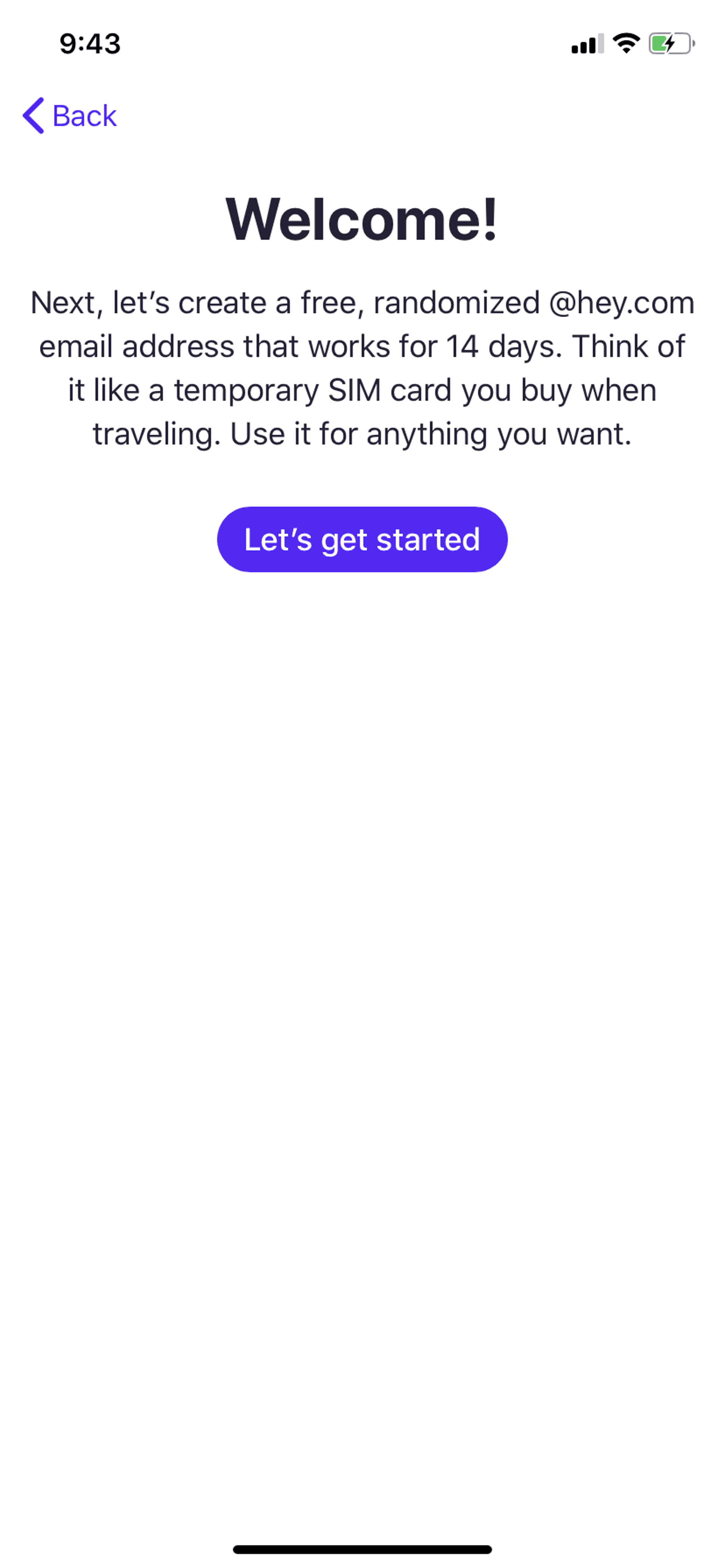 HEY iOS Productivity interface screenshot 2