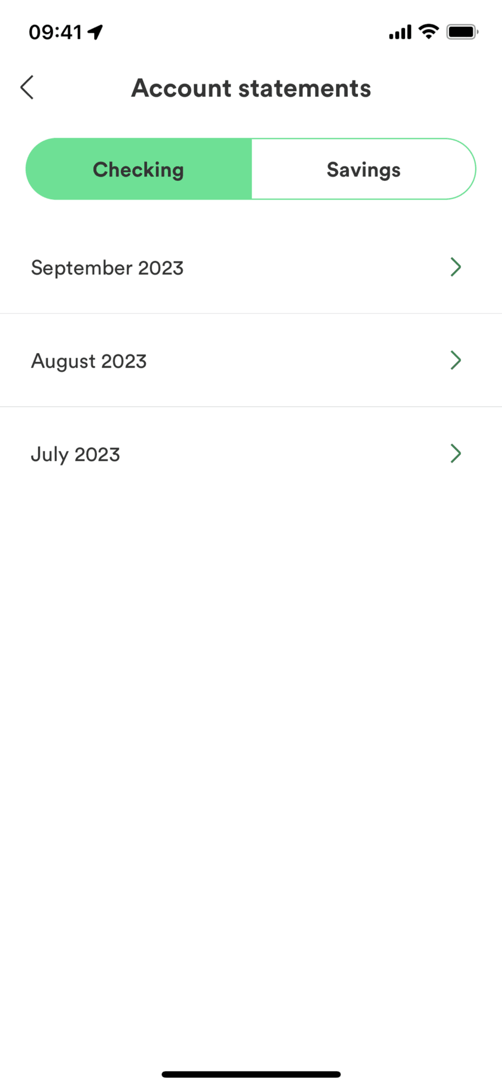 Chime iOS Finance interface screenshot 15