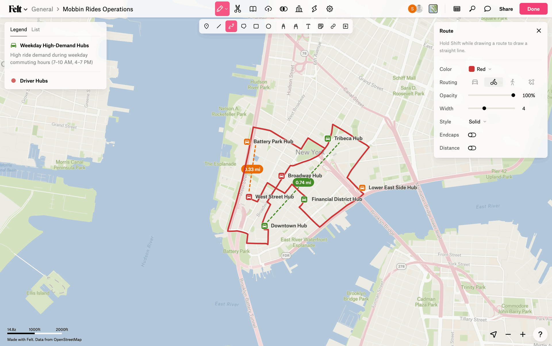 Felt Web mapping interface screenshot 11