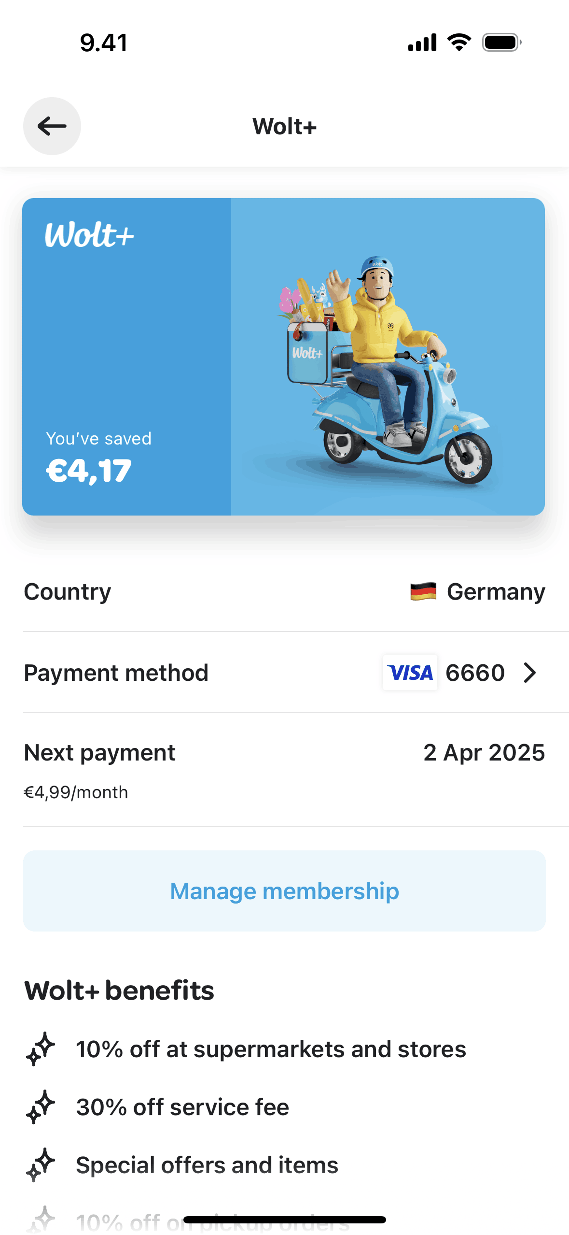 Wolt Delivery iOS Food & Drink interface screenshot 17