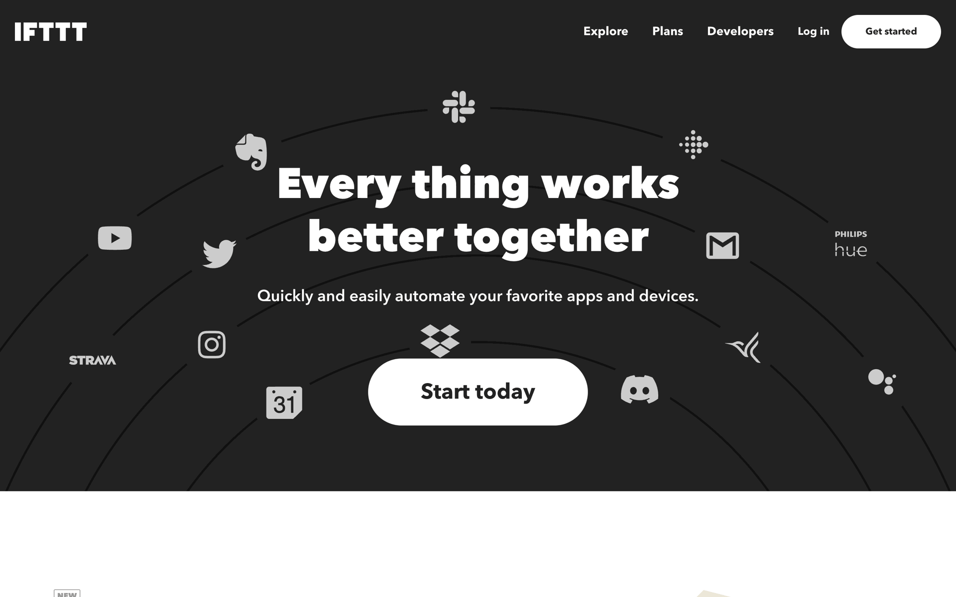 IFTTT Web Productivity interface screenshot 1