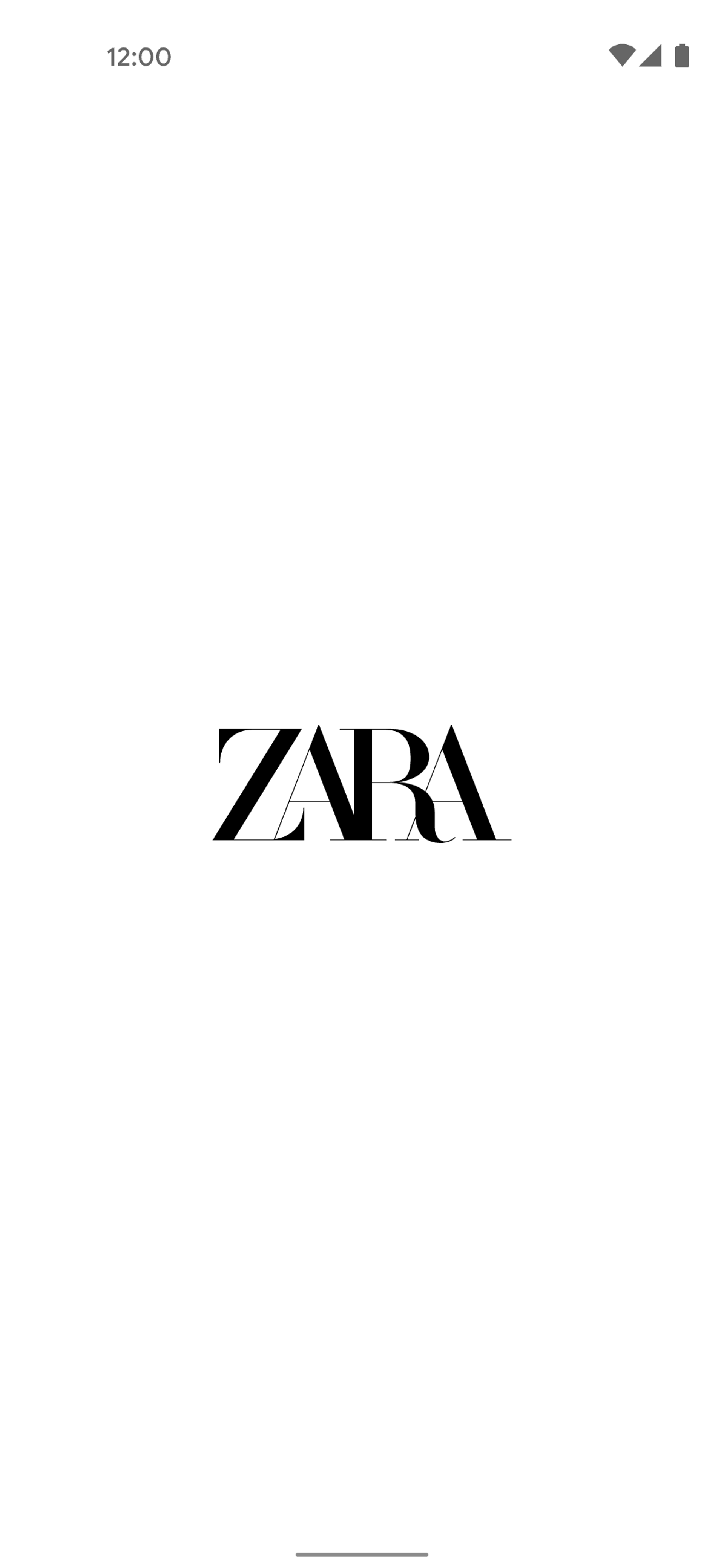 ZARA Android Shopping interface screenshot 1