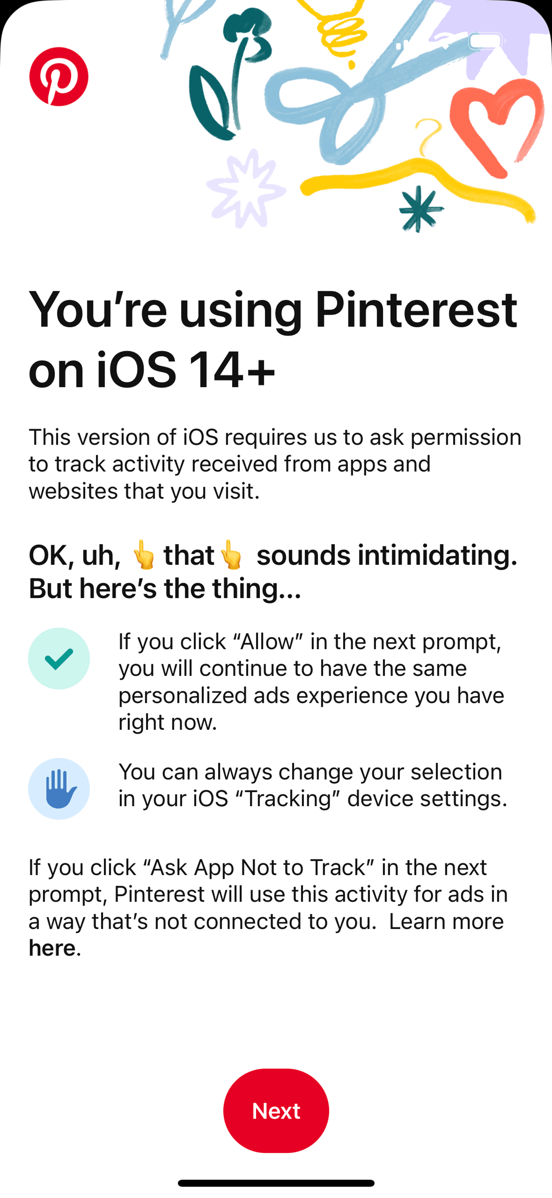 Pinterest iOS Photo & Video interface screenshot 21