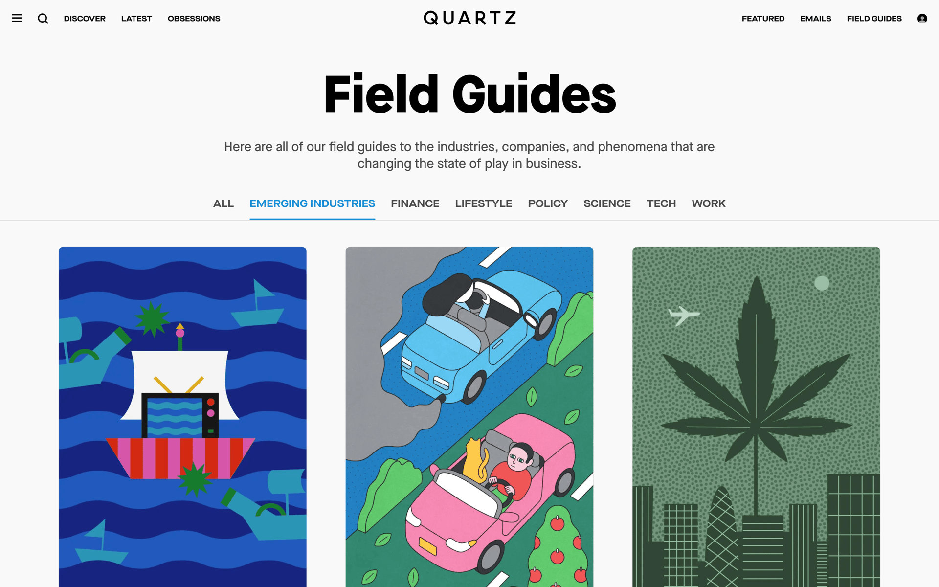Quartz Web News interface screenshot 15