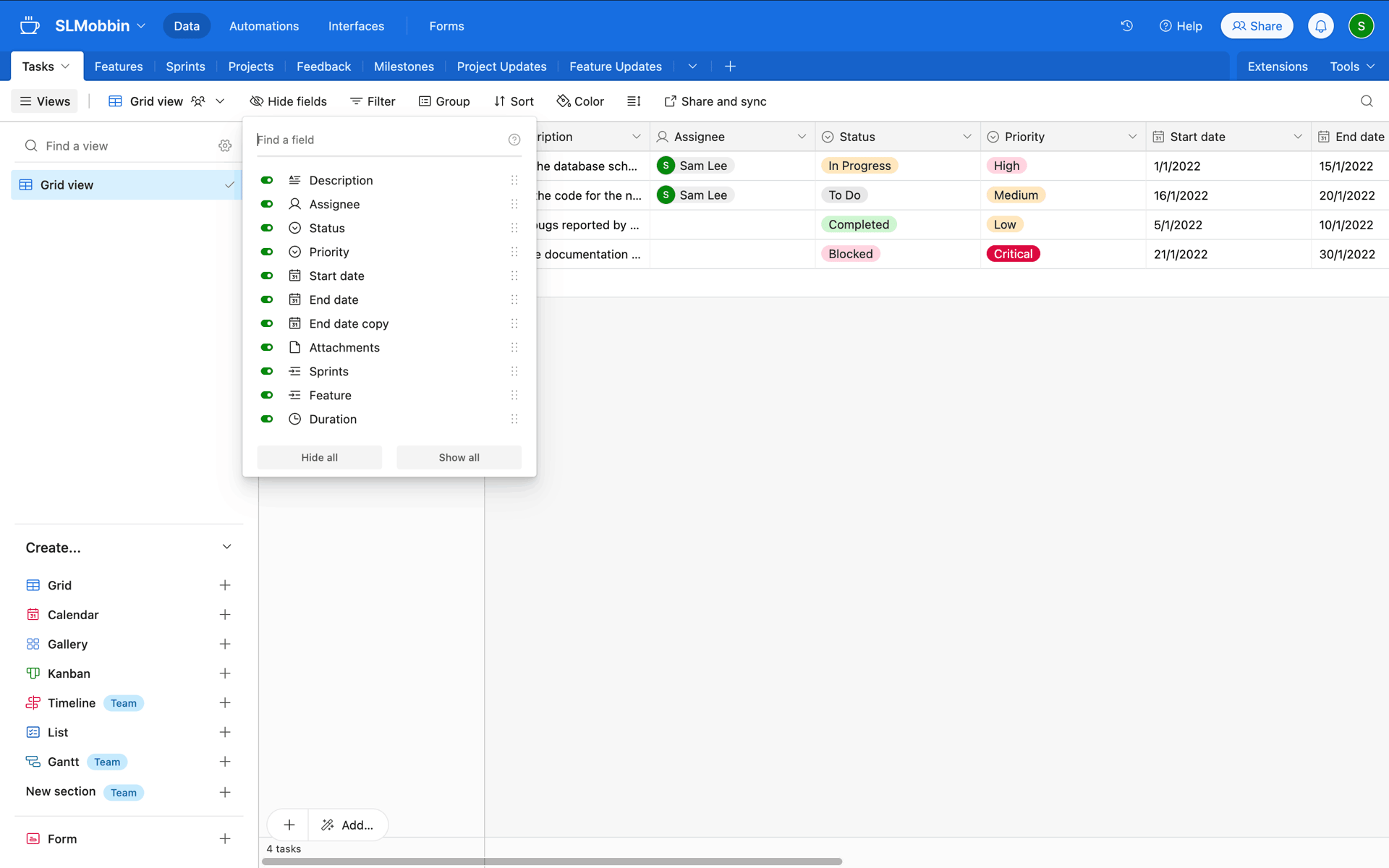Airtable Web Business interface screenshot 19