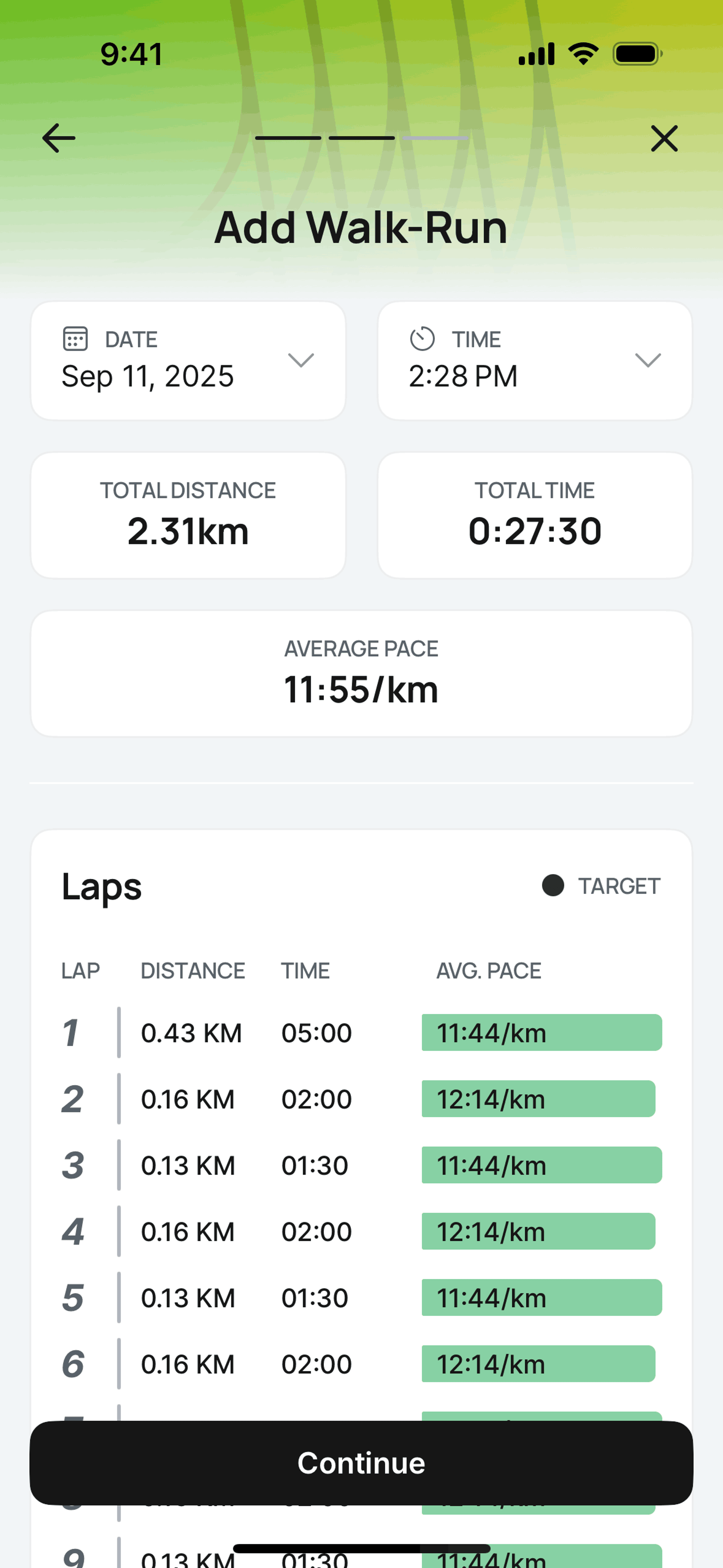 Runna iOS Health & Fitness interface screenshot 20
