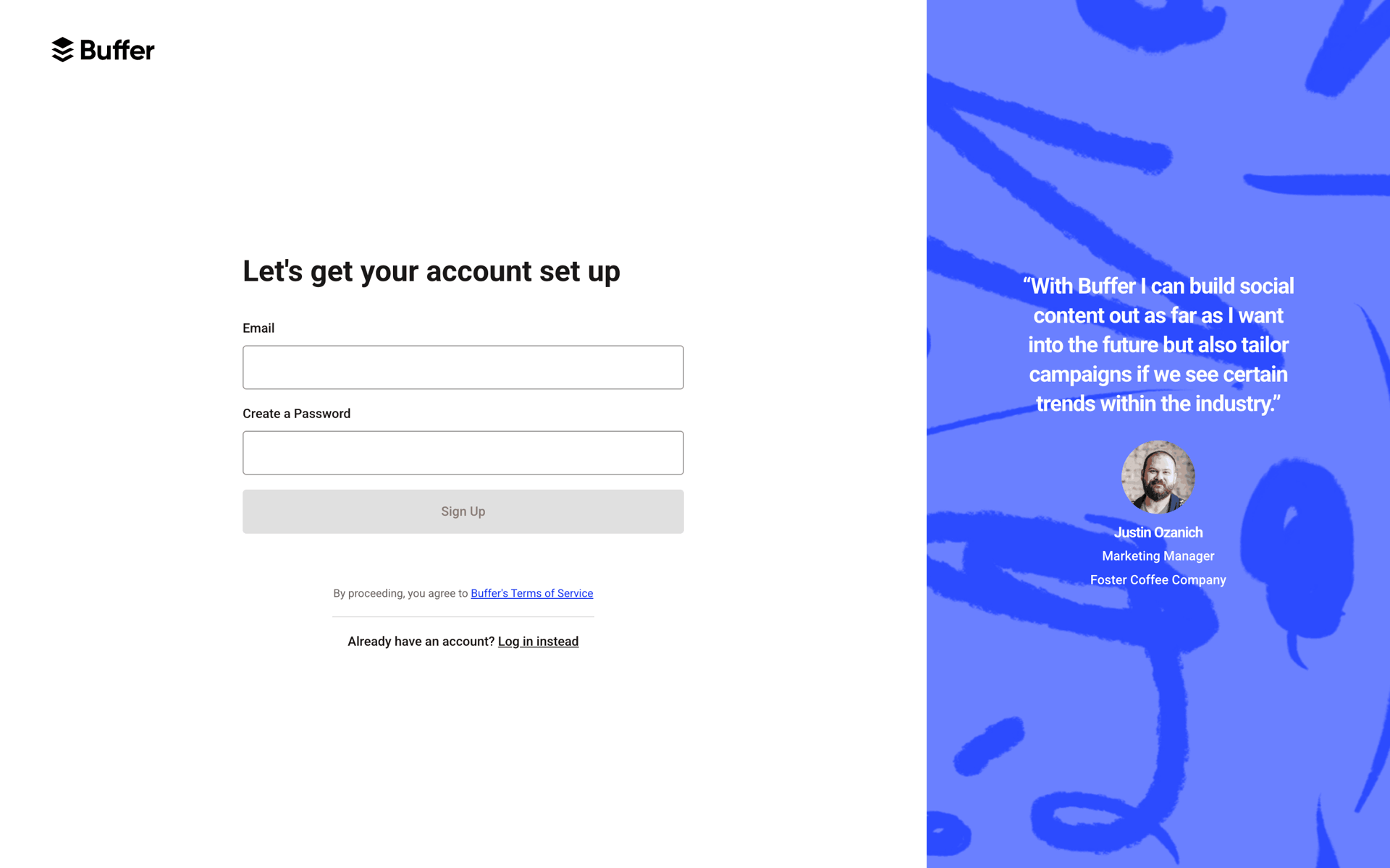 Buffer Web Business interface screenshot 3