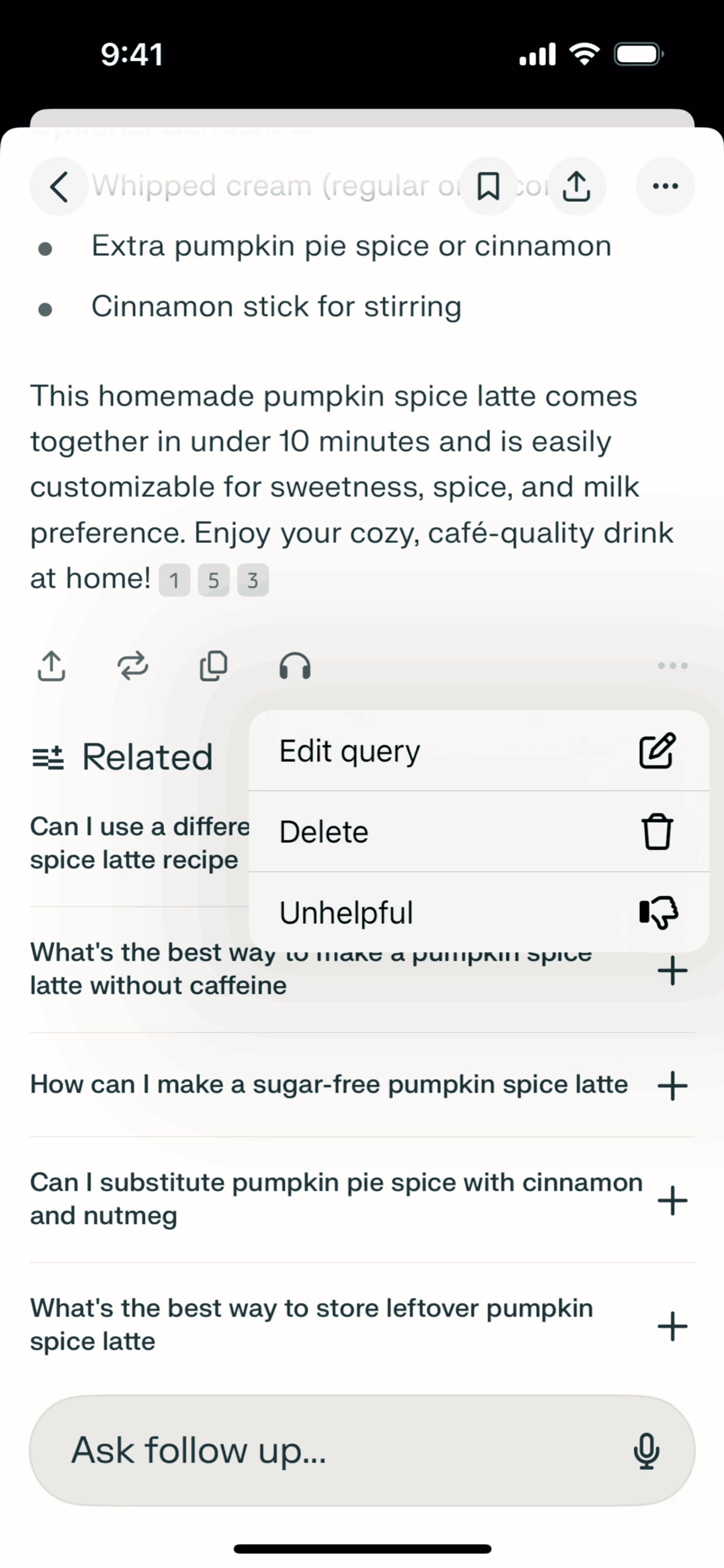 Perplexity iOS AI interface screenshot 24