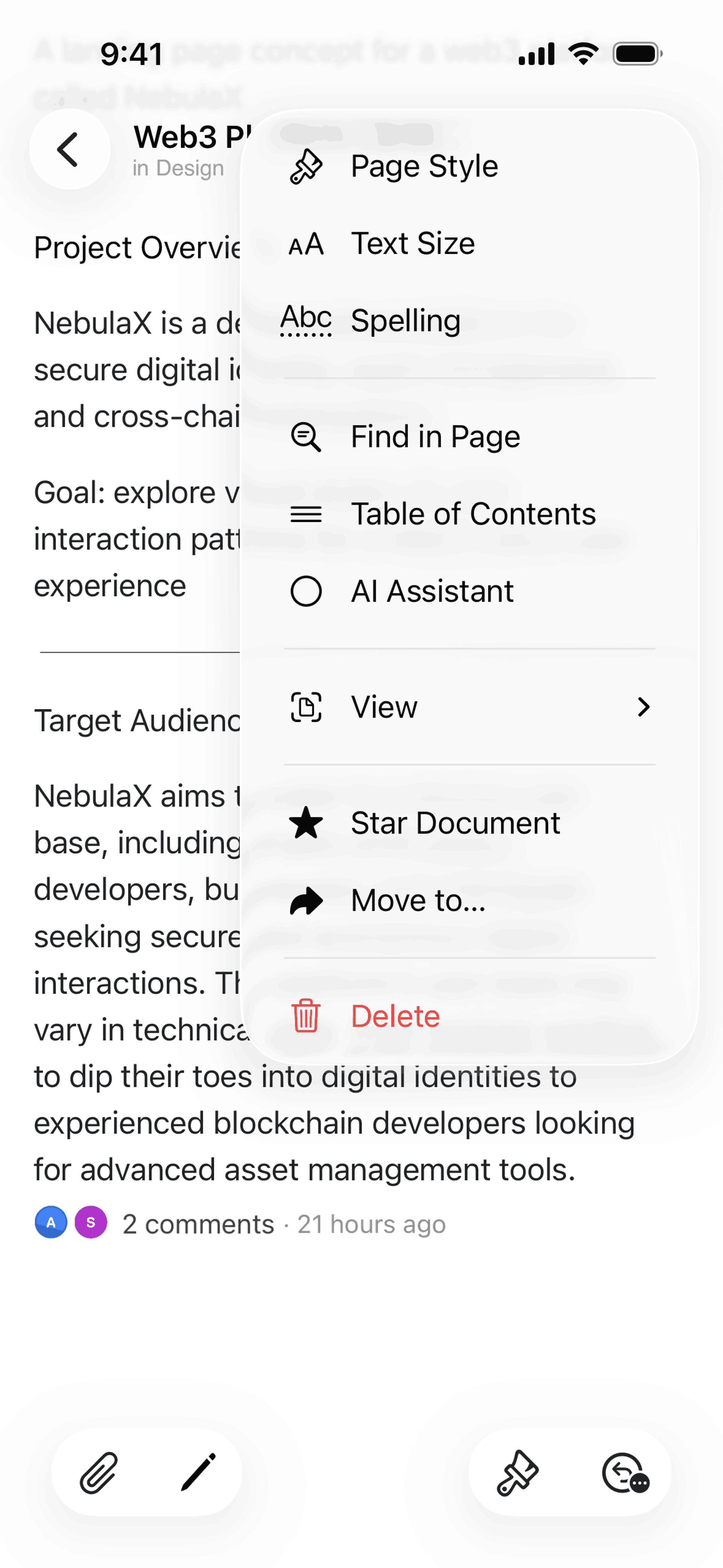 Craft iOS AI interface screenshot 2