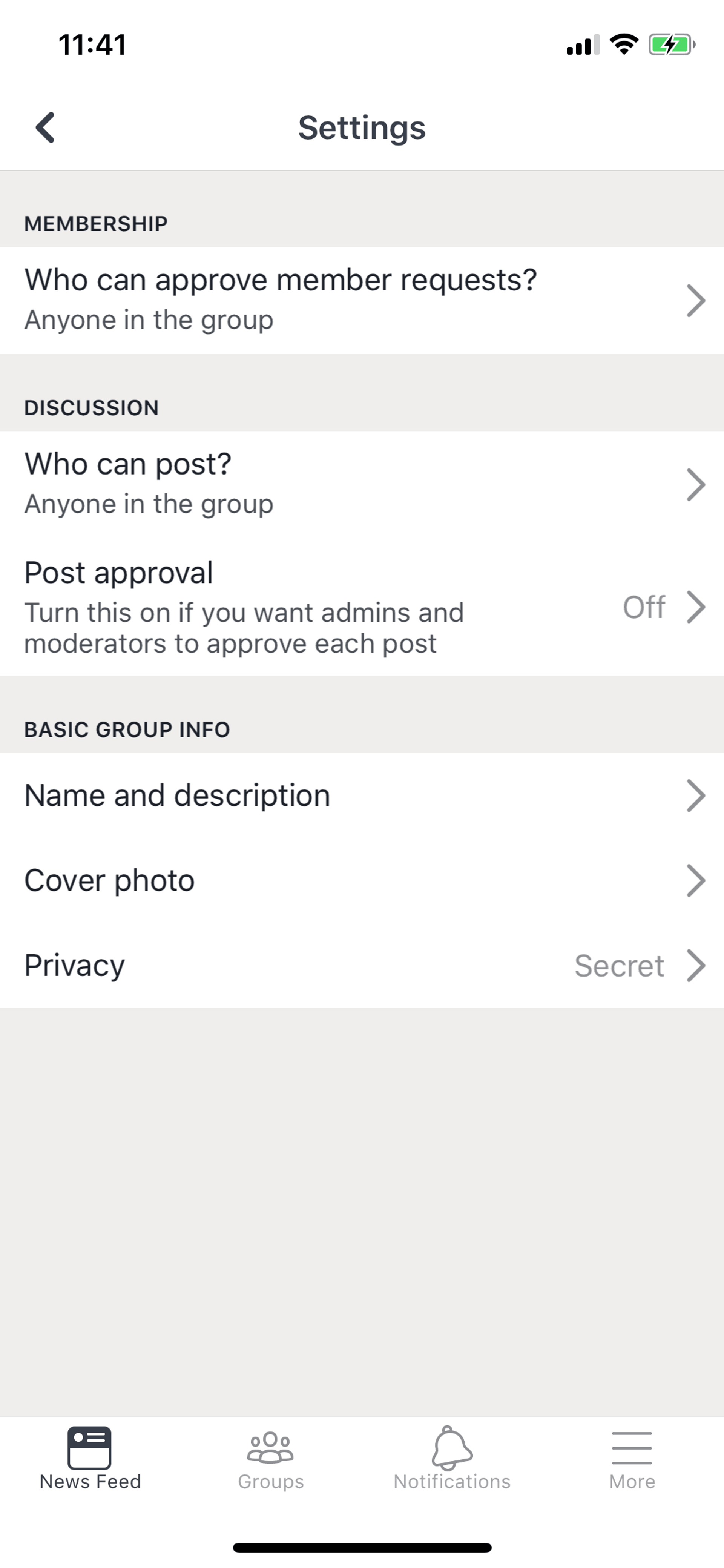Workplace iOS Business interface screenshot 24