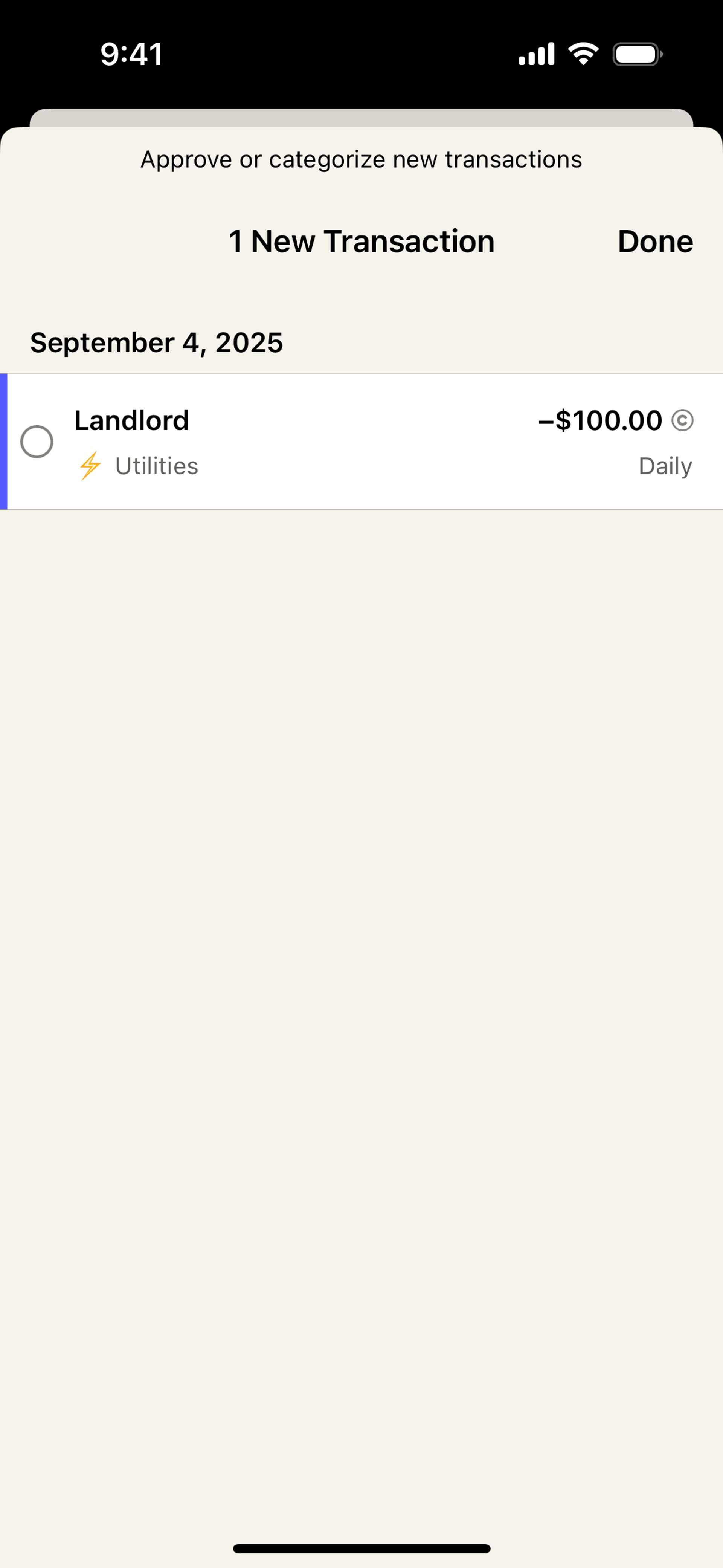 YNAB iOS Finance interface screenshot 4