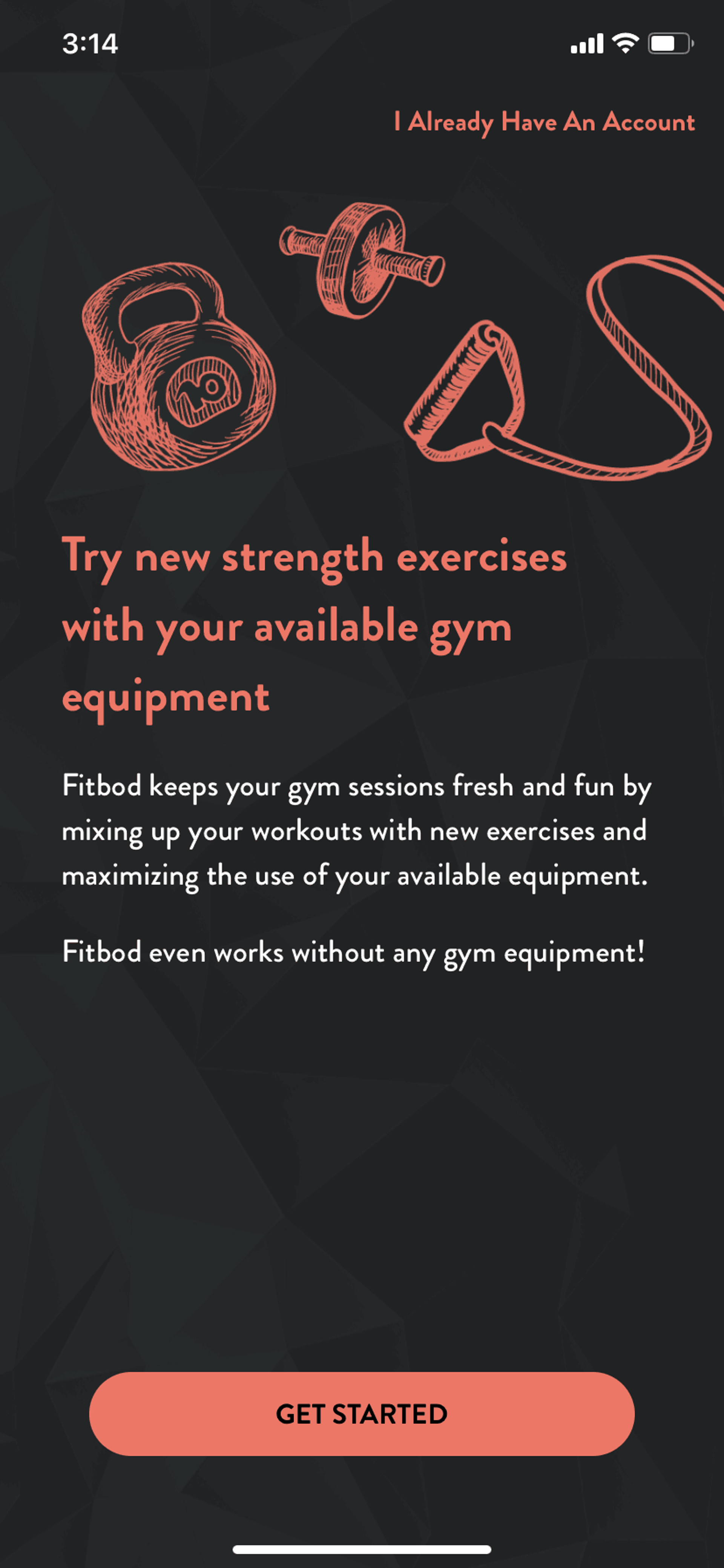 Fitbod iOS Health & Fitness interface screenshot 4
