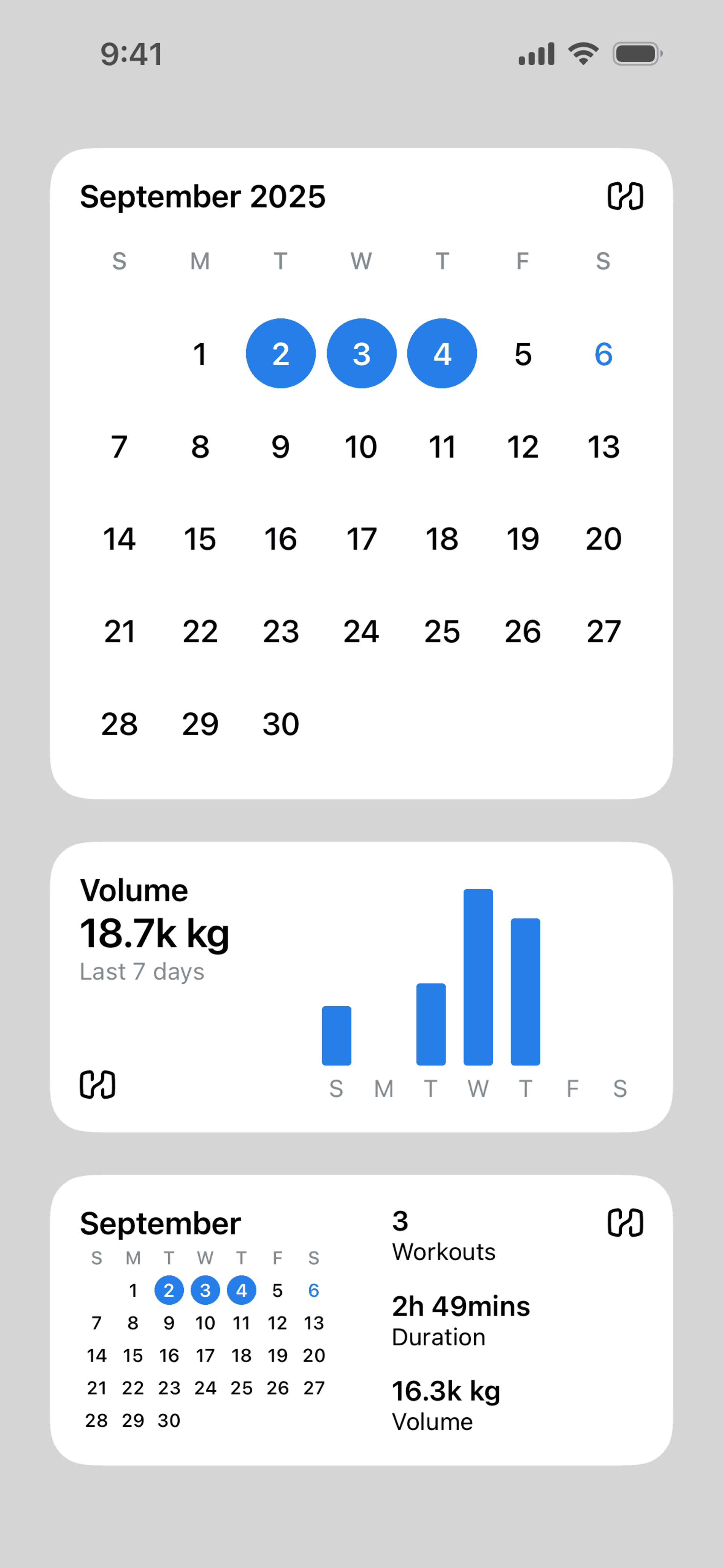 Hevy iOS Health & Fitness interface screenshot 4