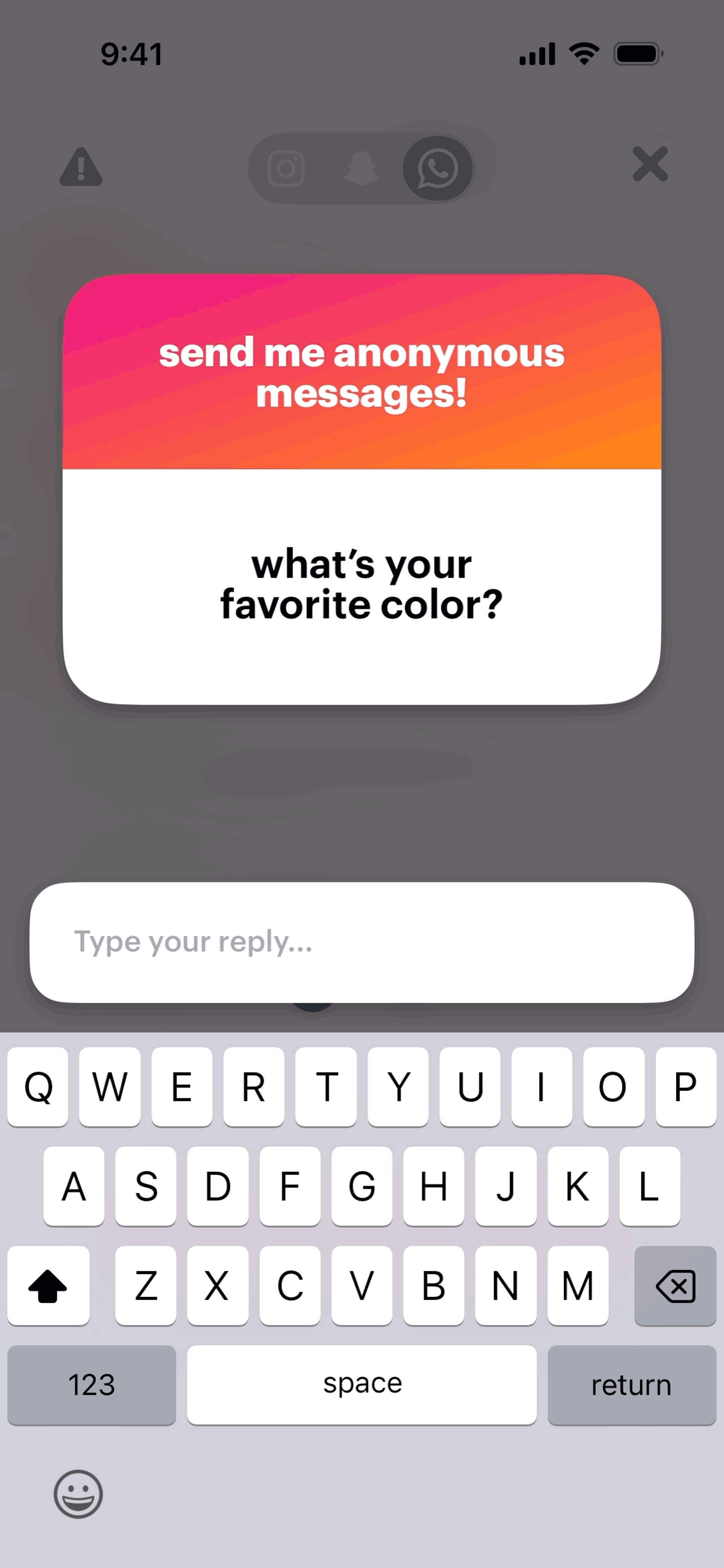 NGL iOS Lifestyle interface screenshot 20