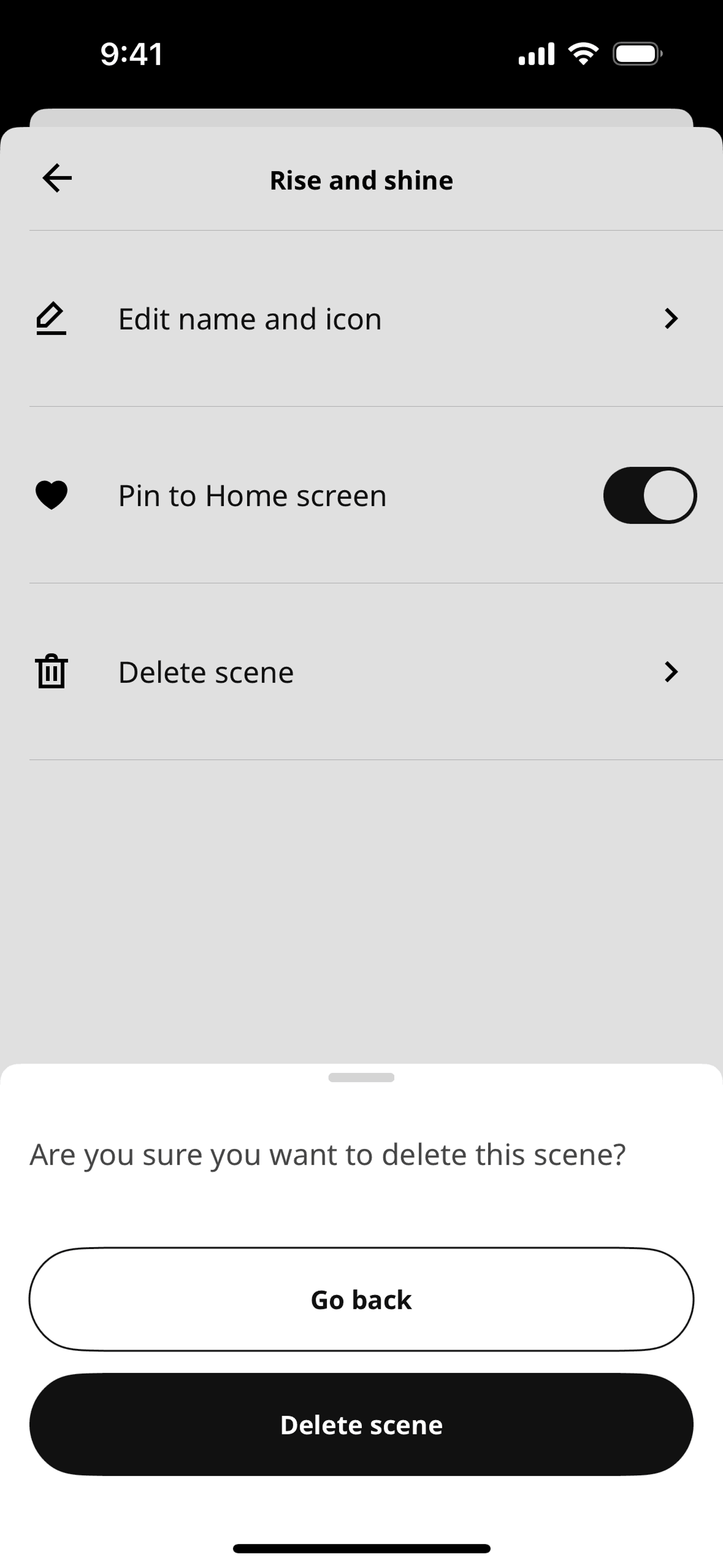IKEA Home smart iOS Utilities interface screenshot 15