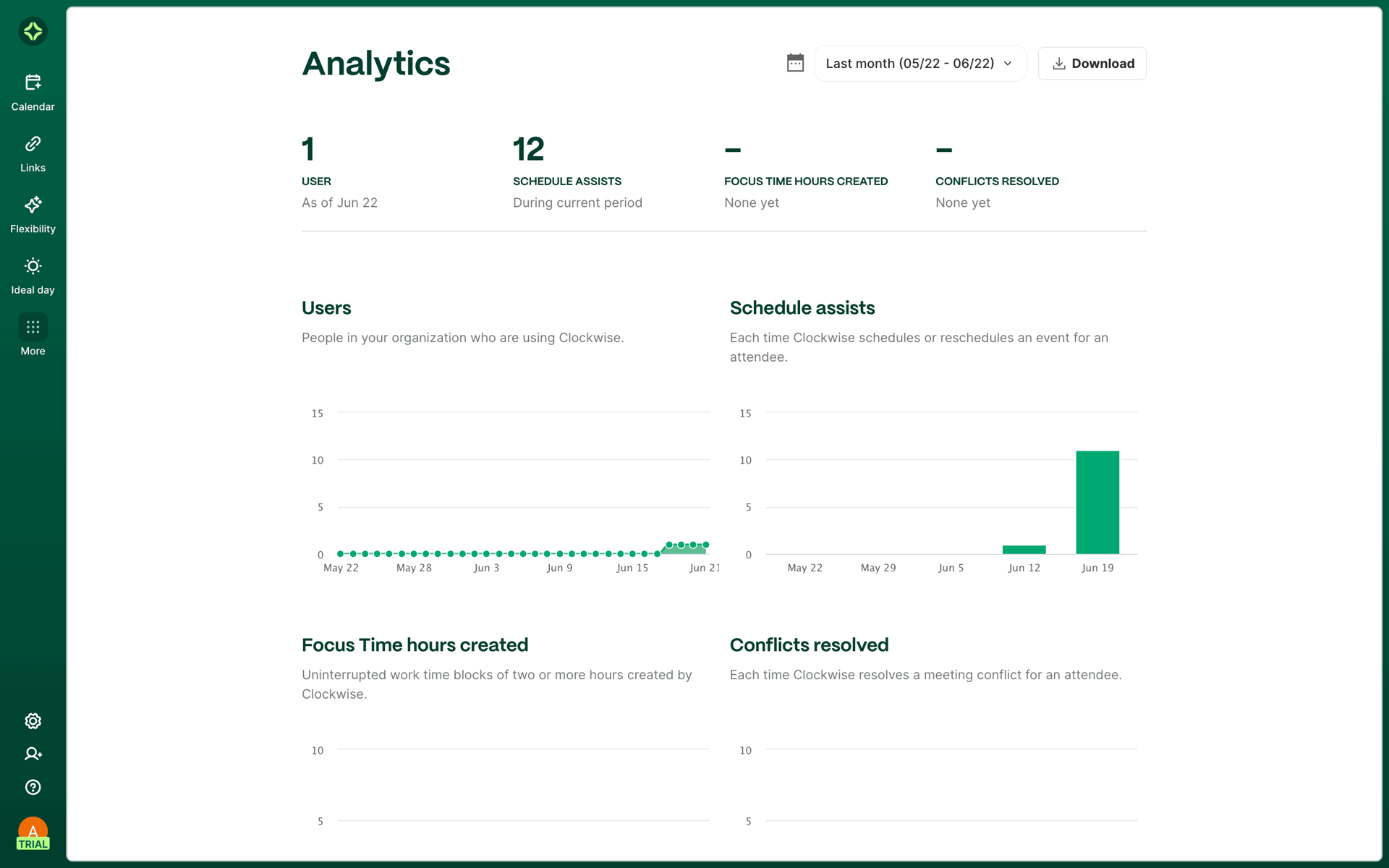 Clockwise Web Productivity interface screenshot 19