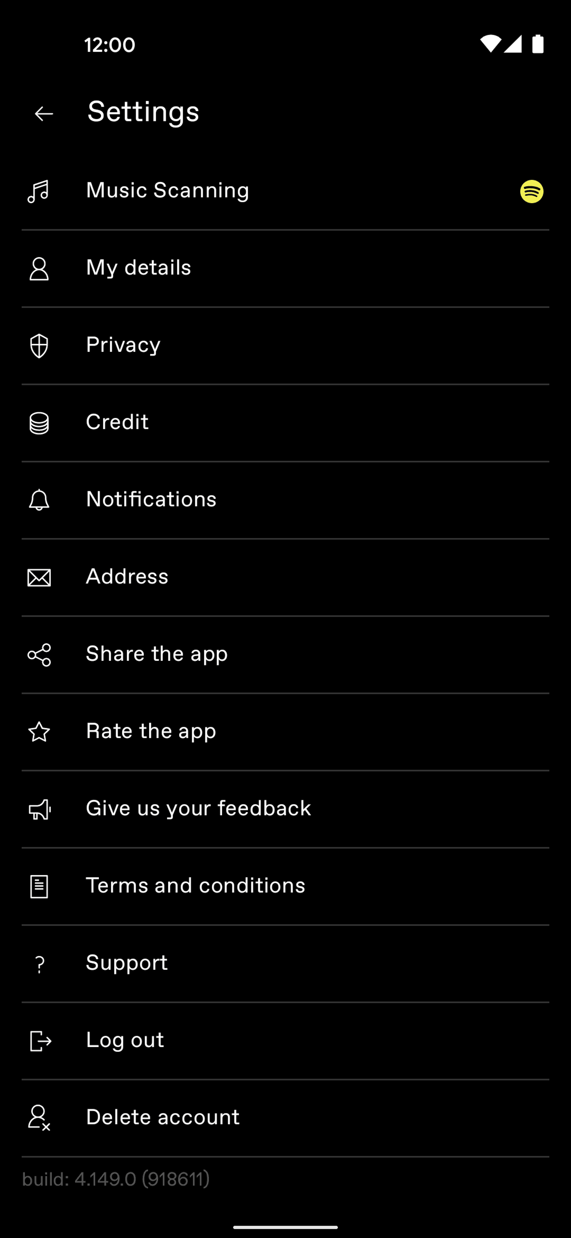 DICE Android Entertainment interface screenshot 24