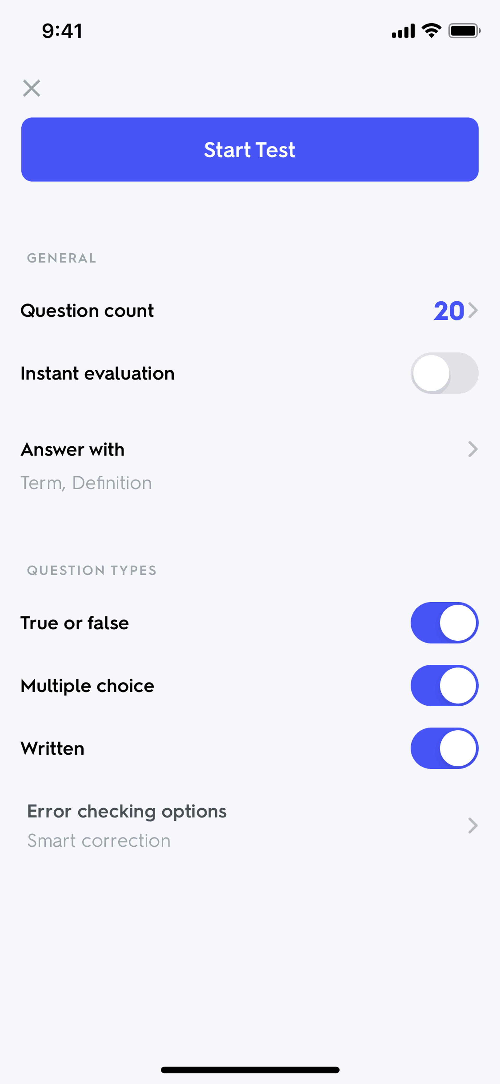Quizlet iOS Education interface screenshot 13