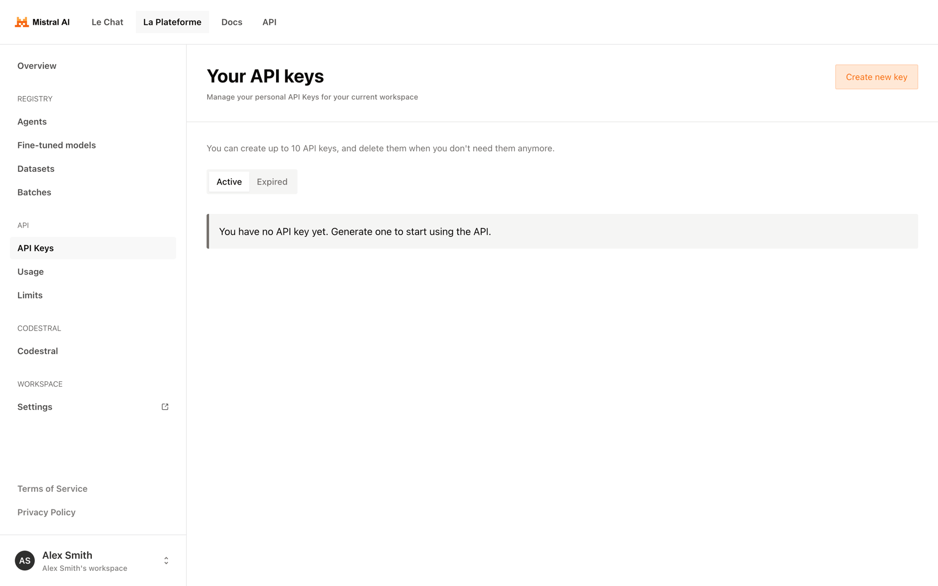 Mistral AI Web AI interface screenshot 6
