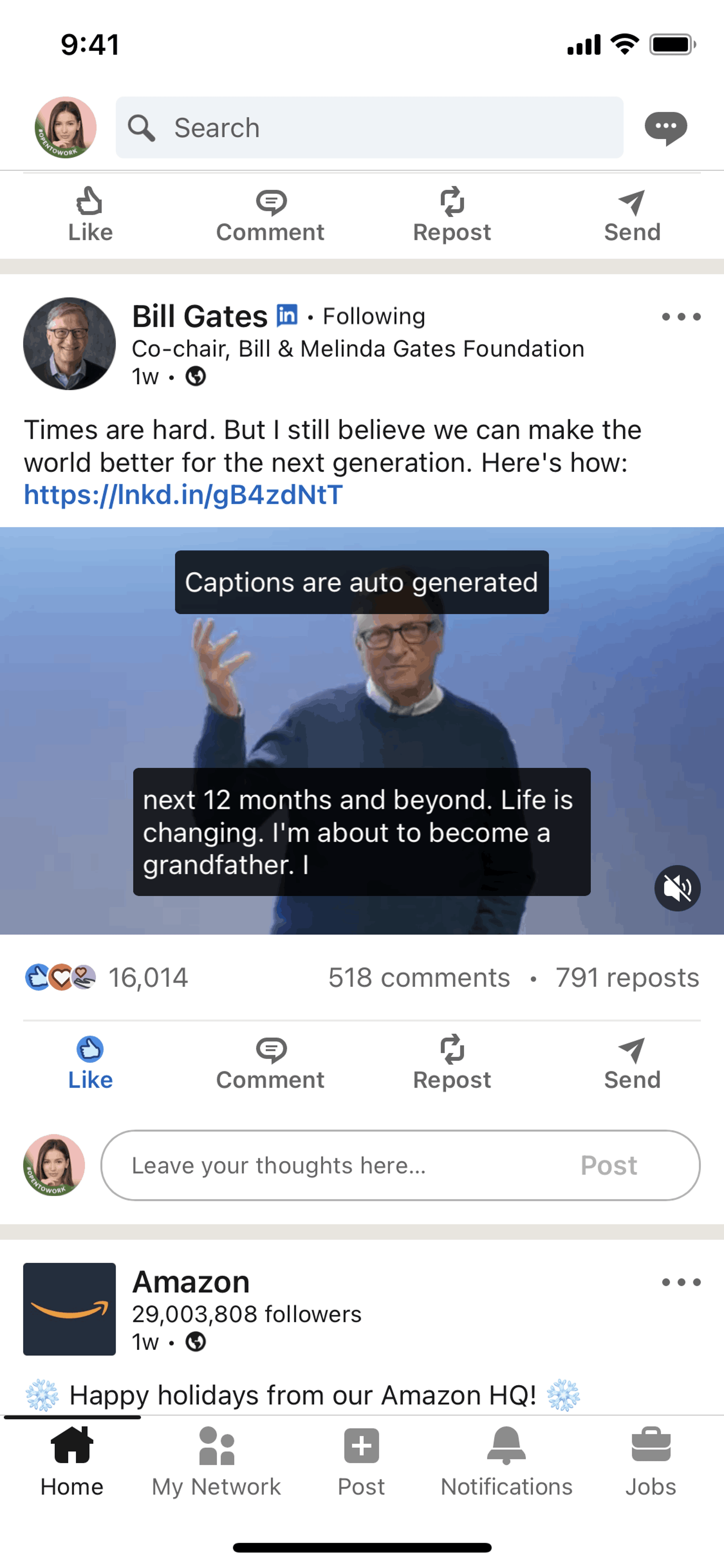 LinkedIn iOS Business interface screenshot 8