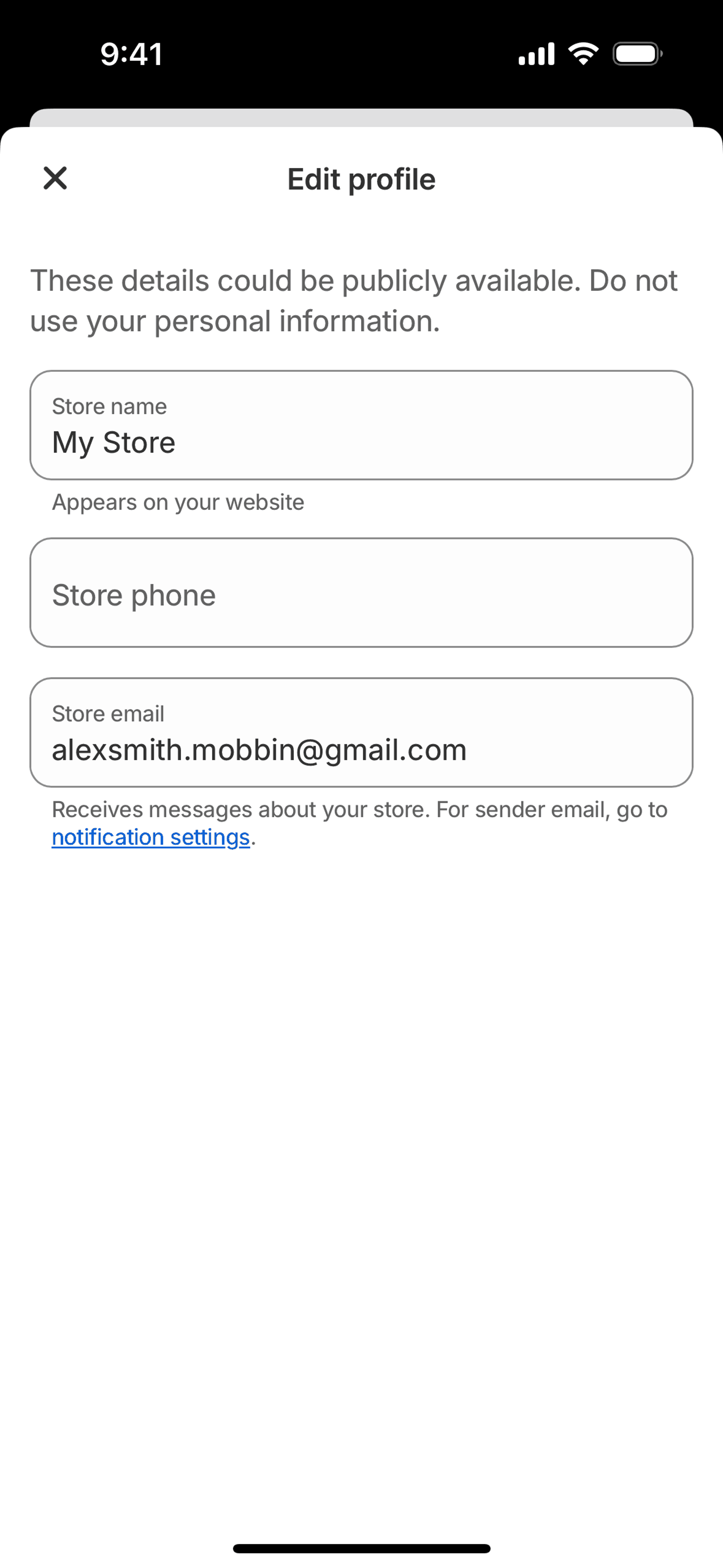 Shopify iOS Business interface screenshot 3