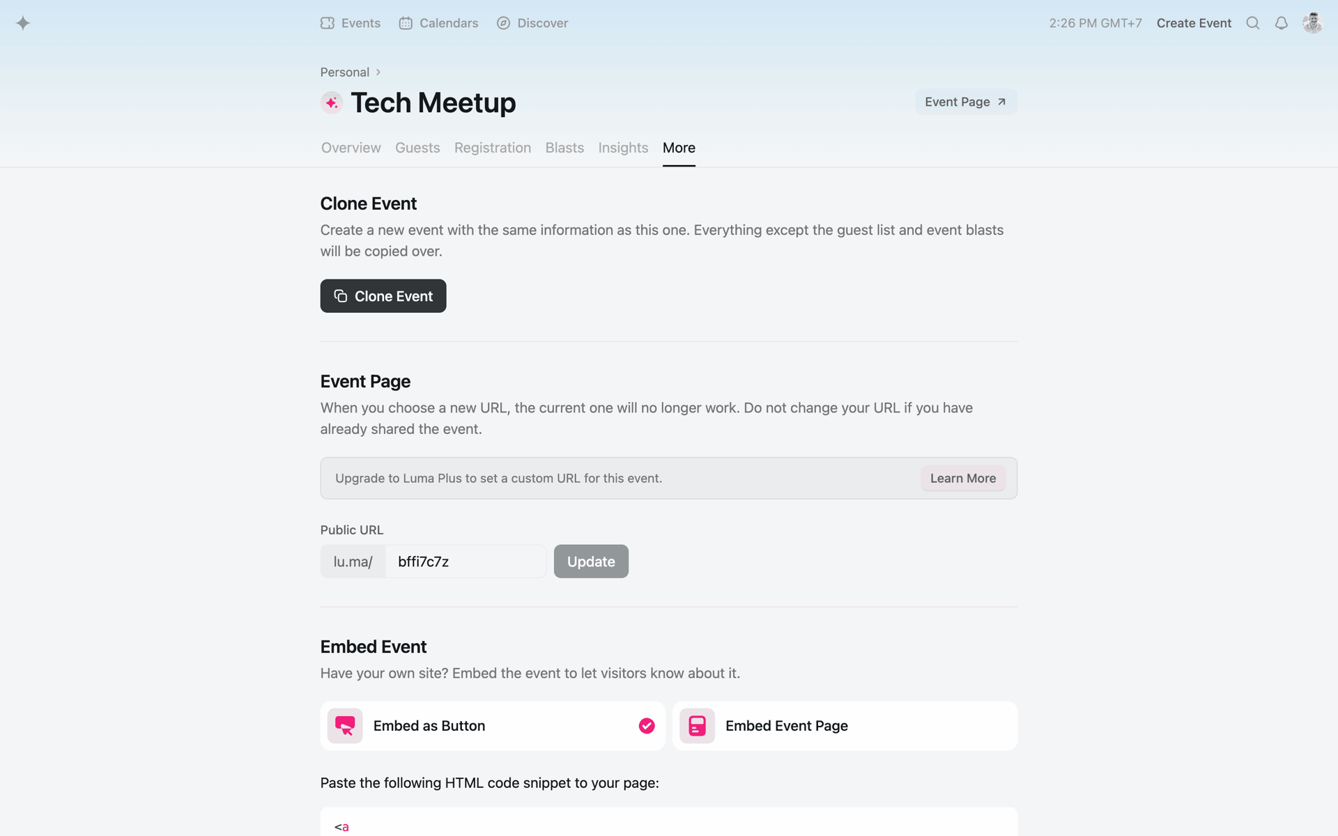 Luma Web Lifestyle interface screenshot 18
