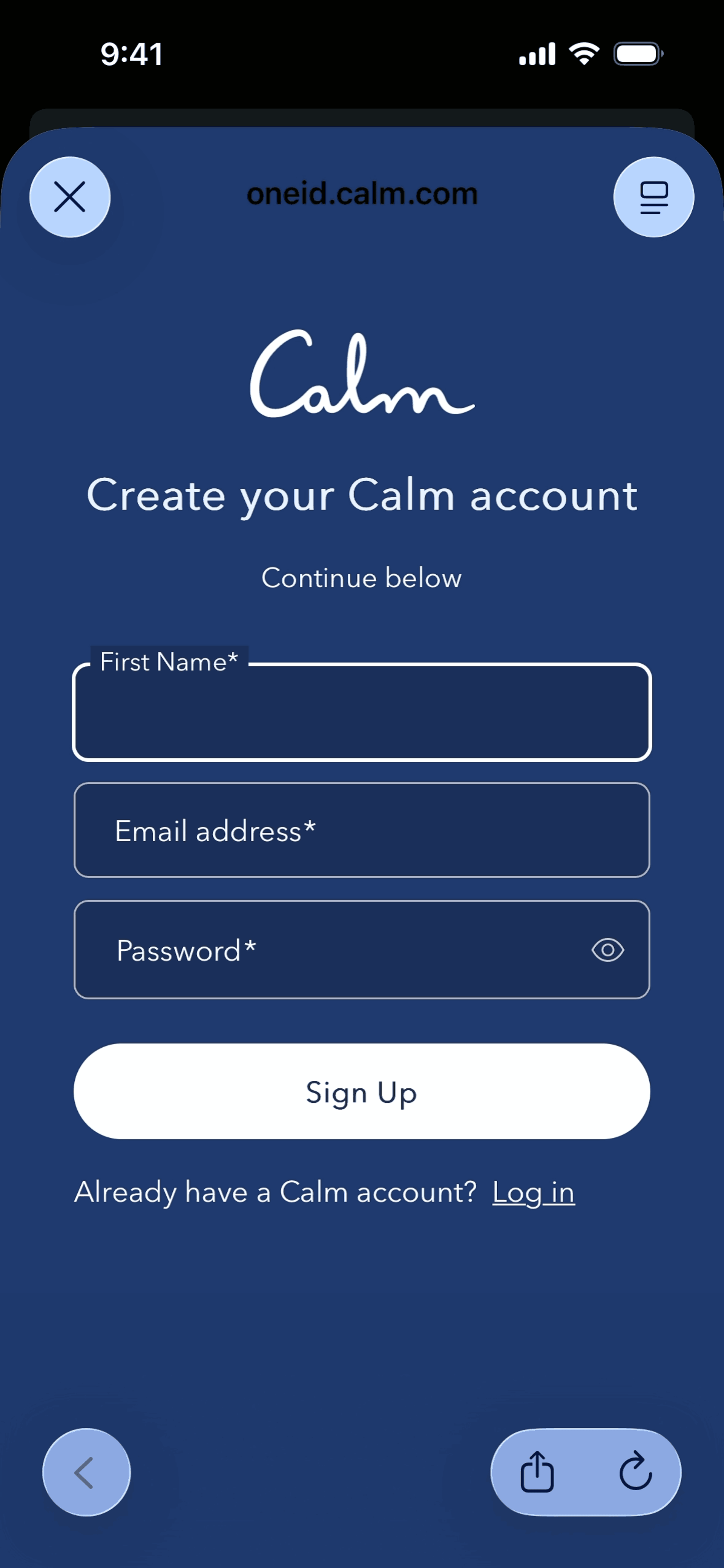 Calm Sleep iOS Health & Fitness interface screenshot 9