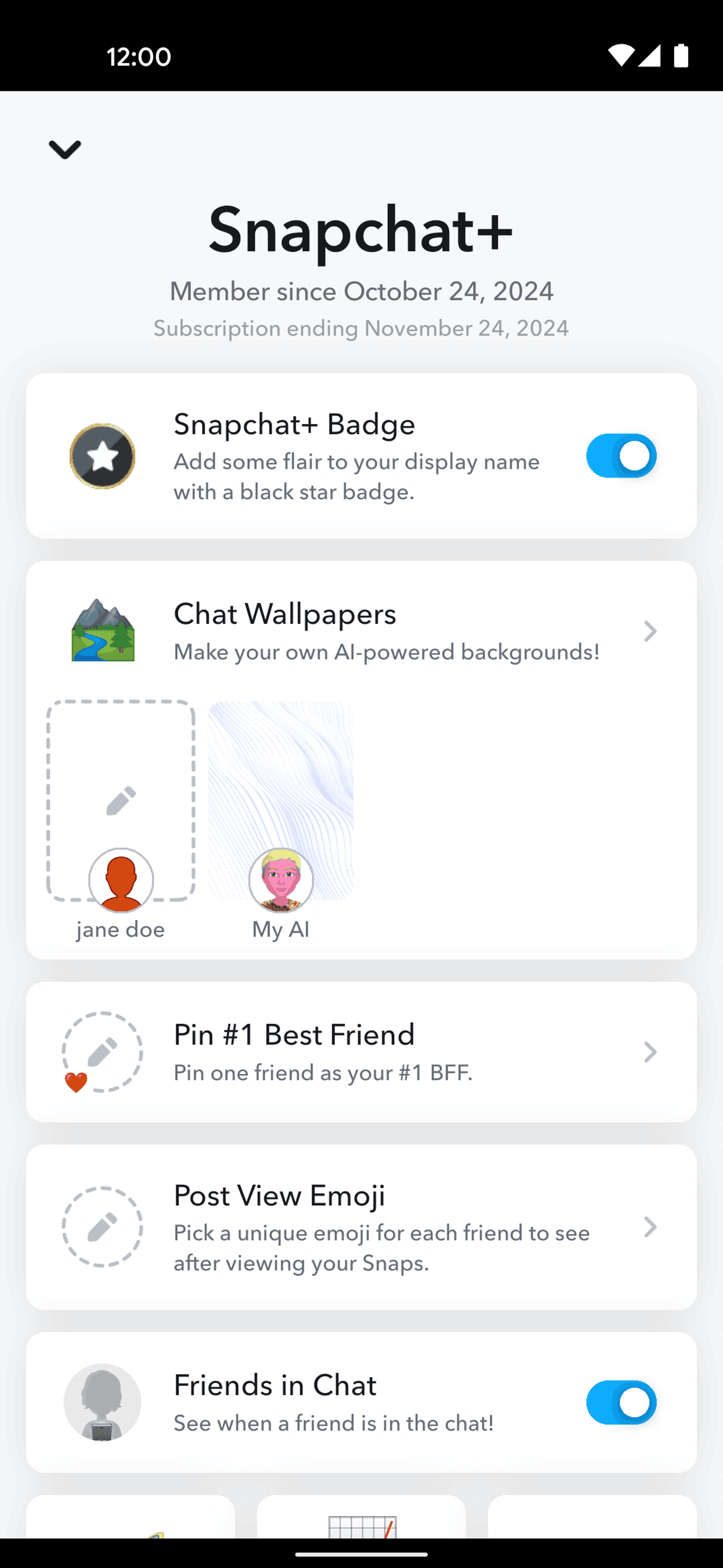 Snapchat Android Social Networking interface screenshot 4