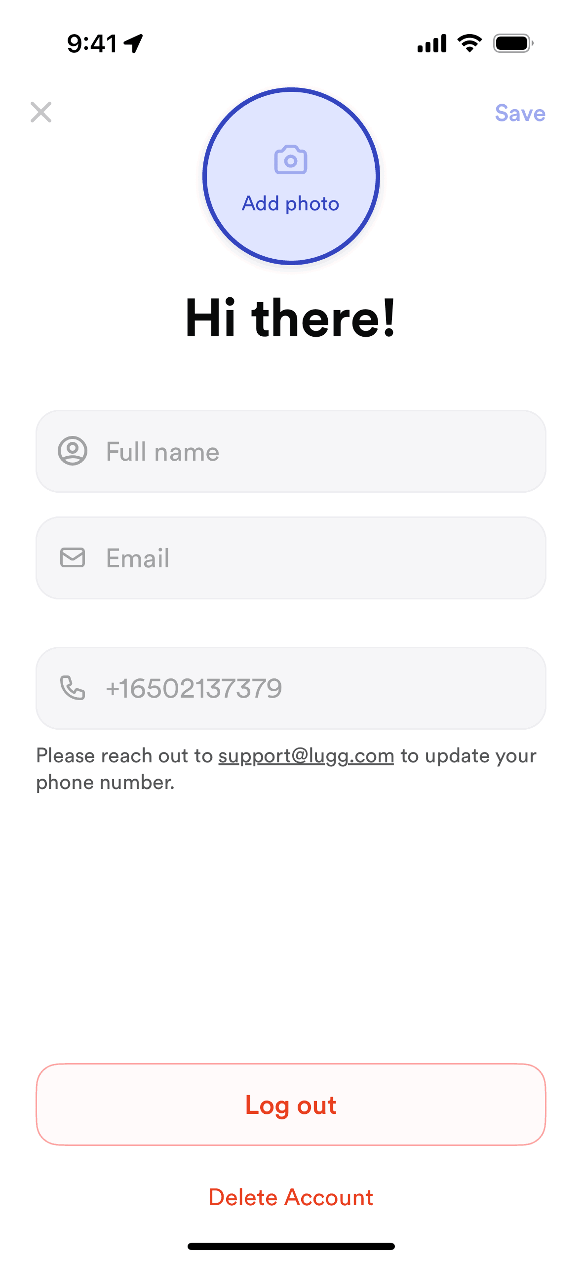 Lugg iOS Lifestyle interface screenshot 20