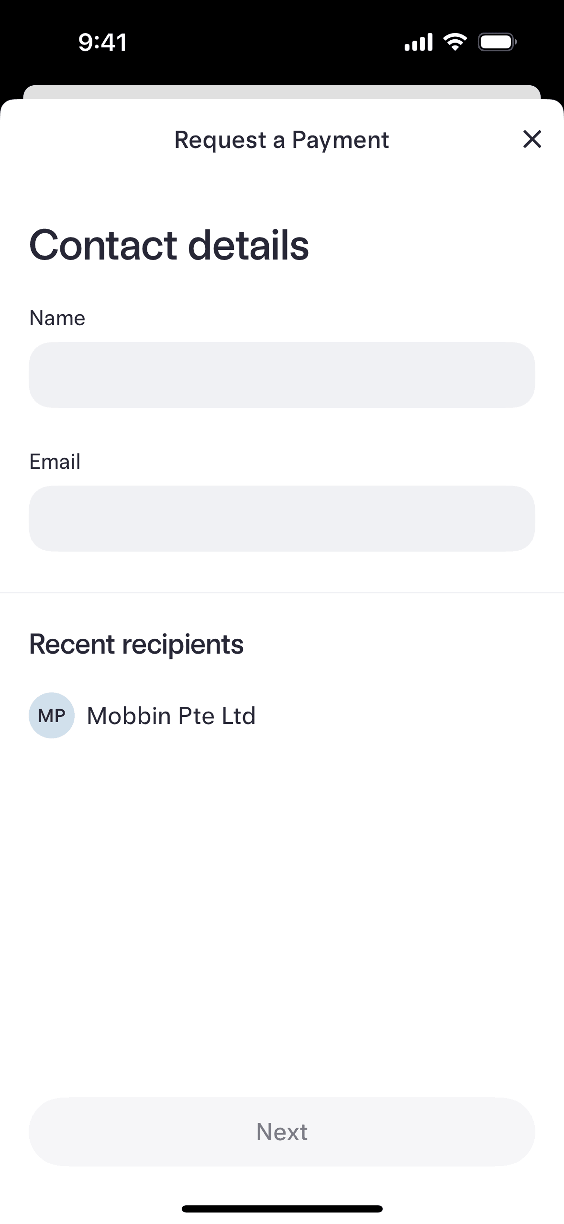 Mercury iOS Finance interface screenshot 19
