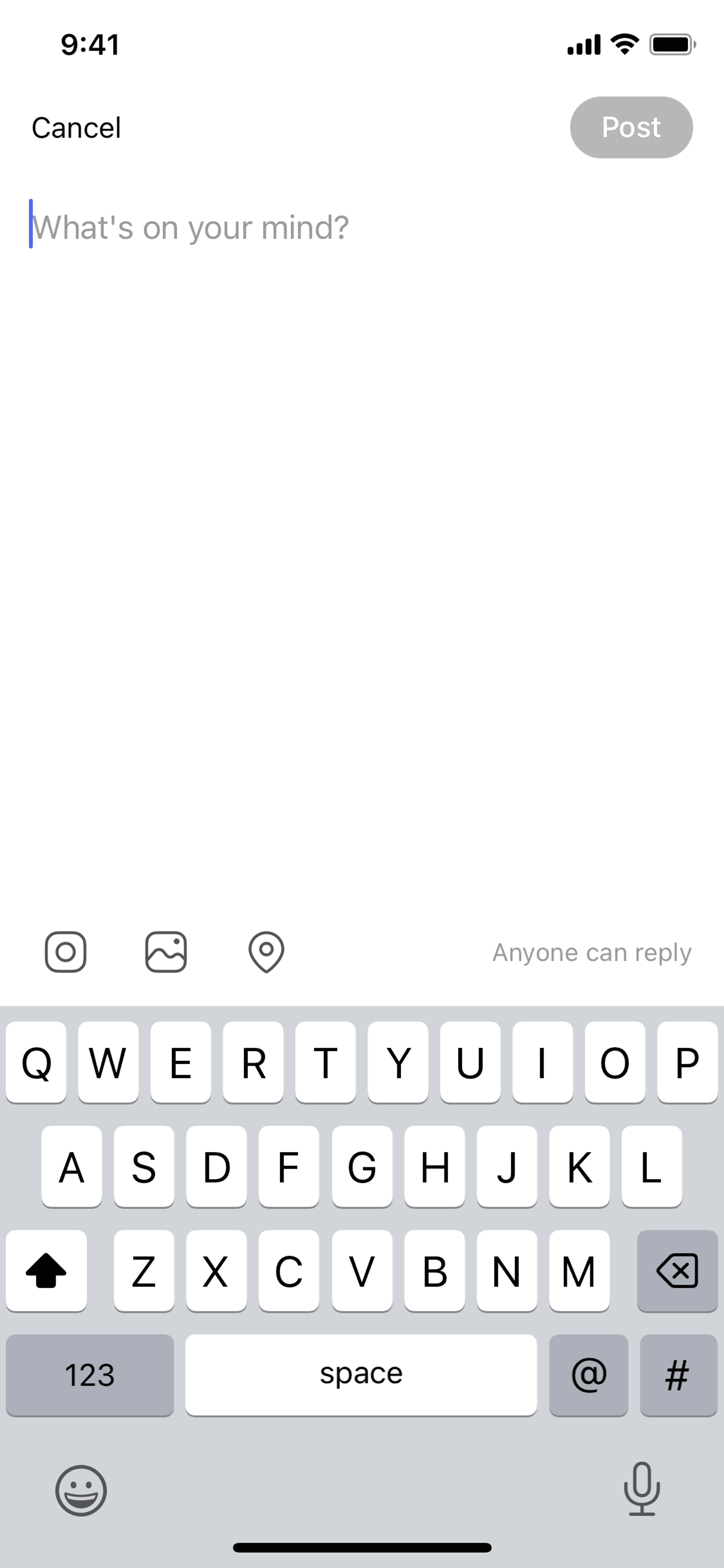Posts iOS Social Networking interface screenshot 9
