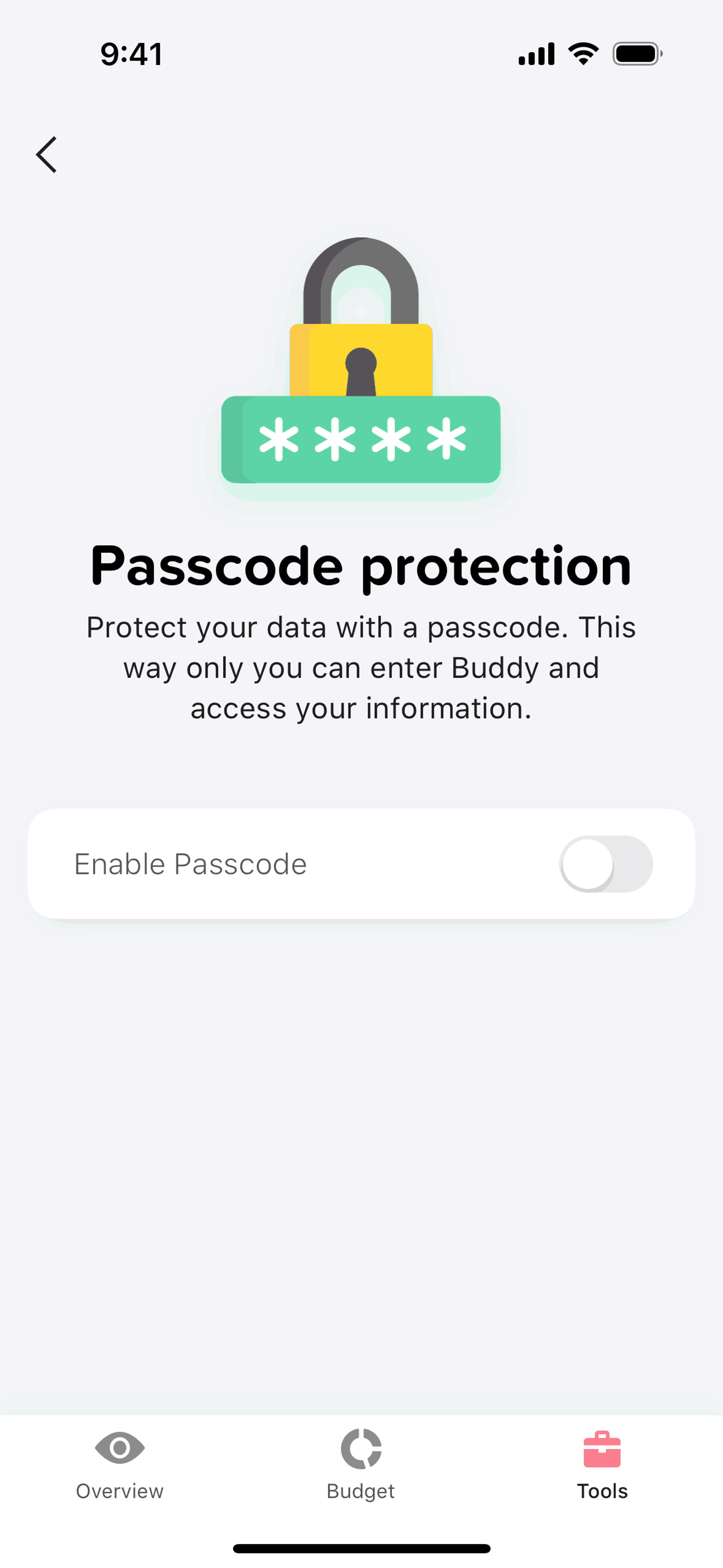 Buddy iOS Finance interface screenshot 17