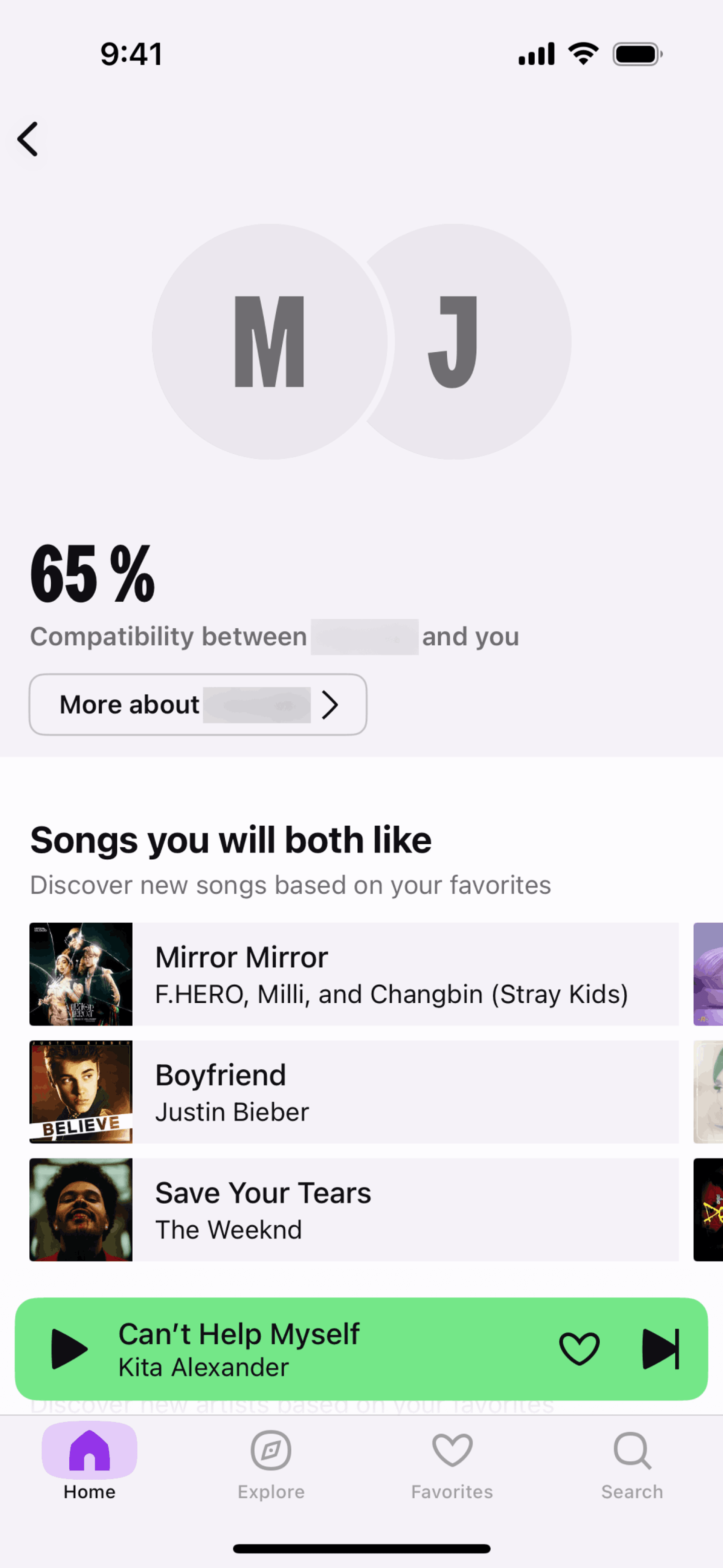 Deezer iOS Entertainment interface screenshot 3