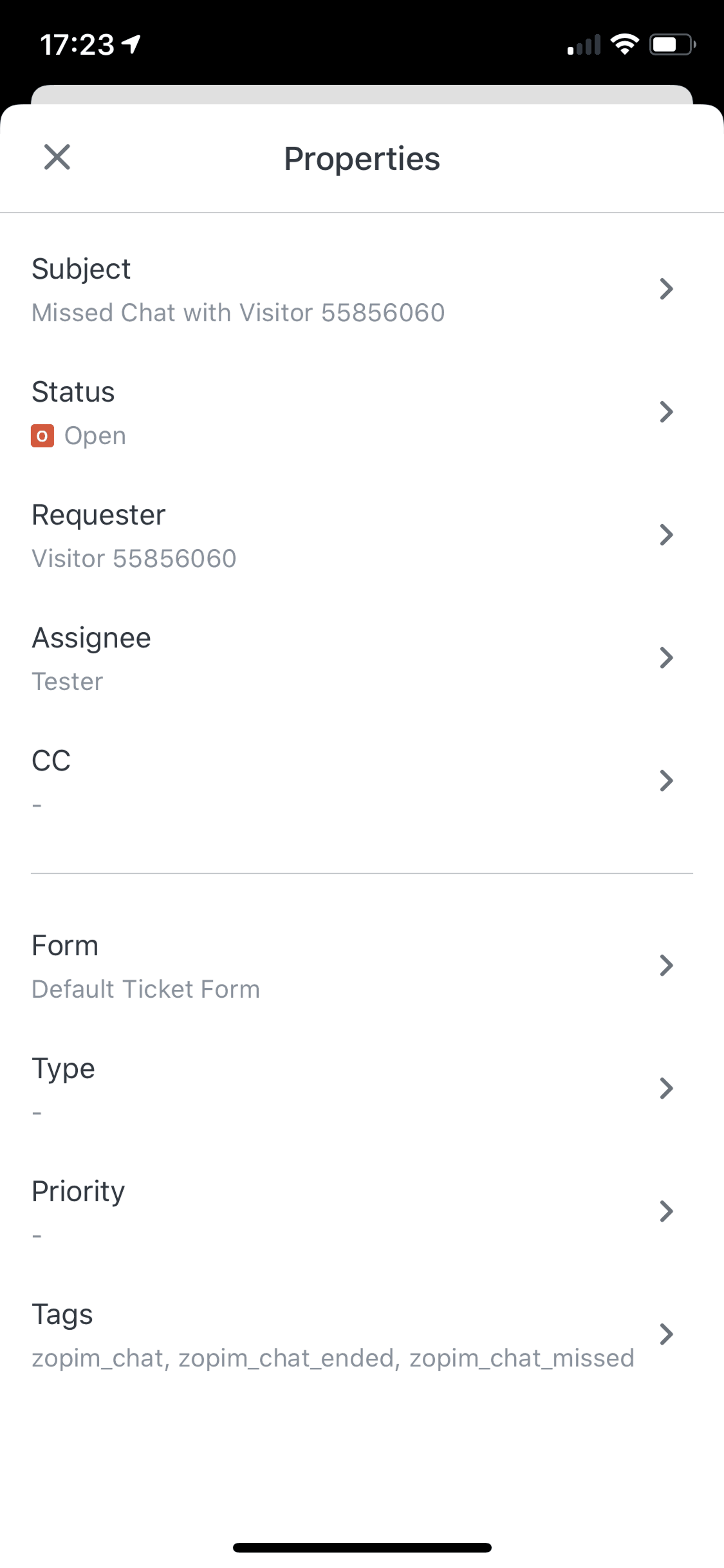 Zendesk Support iOS Business interface screenshot 10