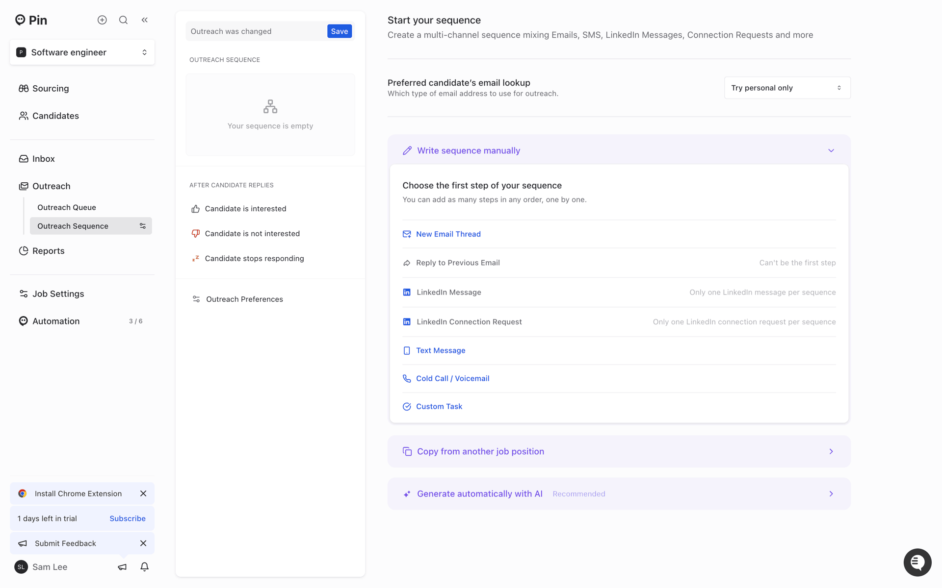Pin Web AI interface screenshot 14