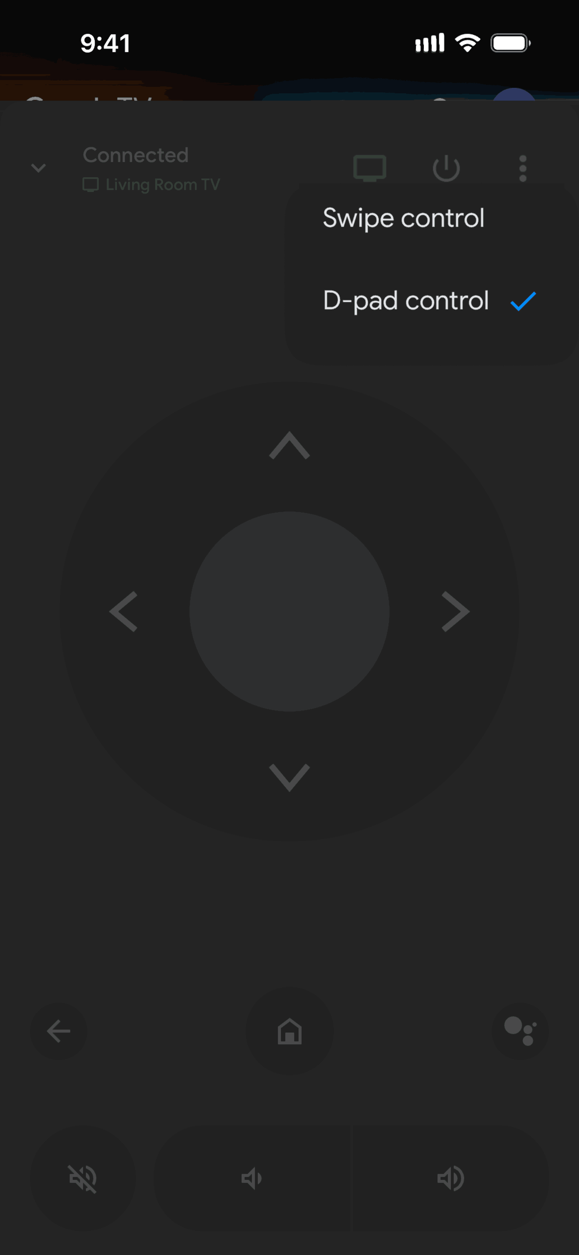 Google TV iOS Entertainment interface screenshot 3