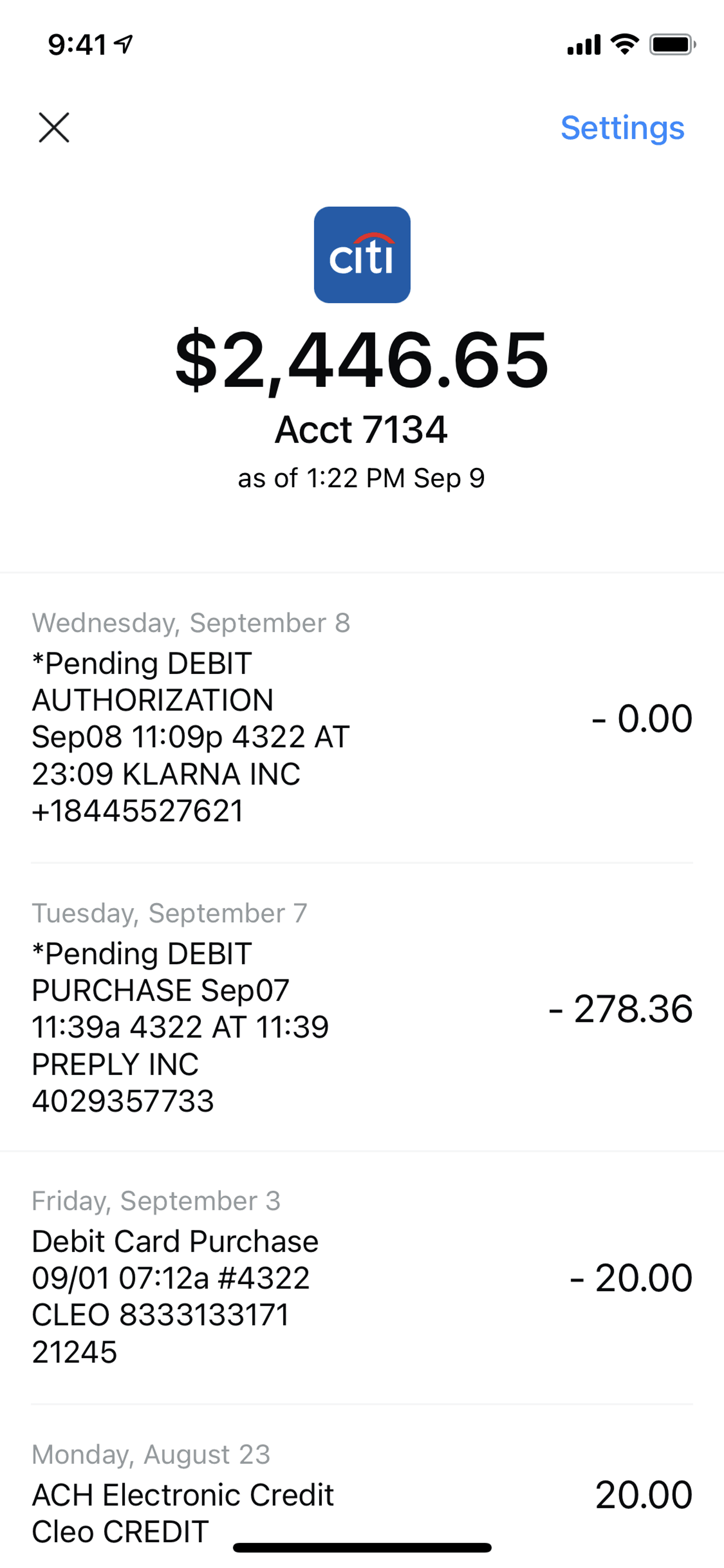 Digit iOS Finance interface screenshot 14