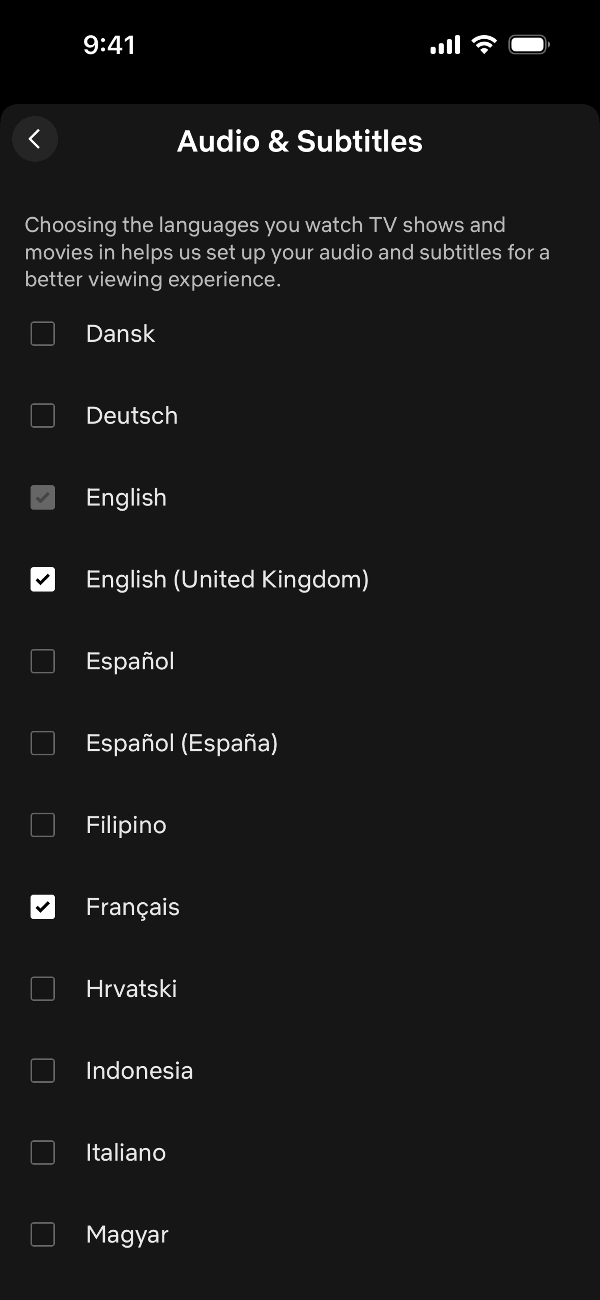Netflix iOS Entertainment interface screenshot 20